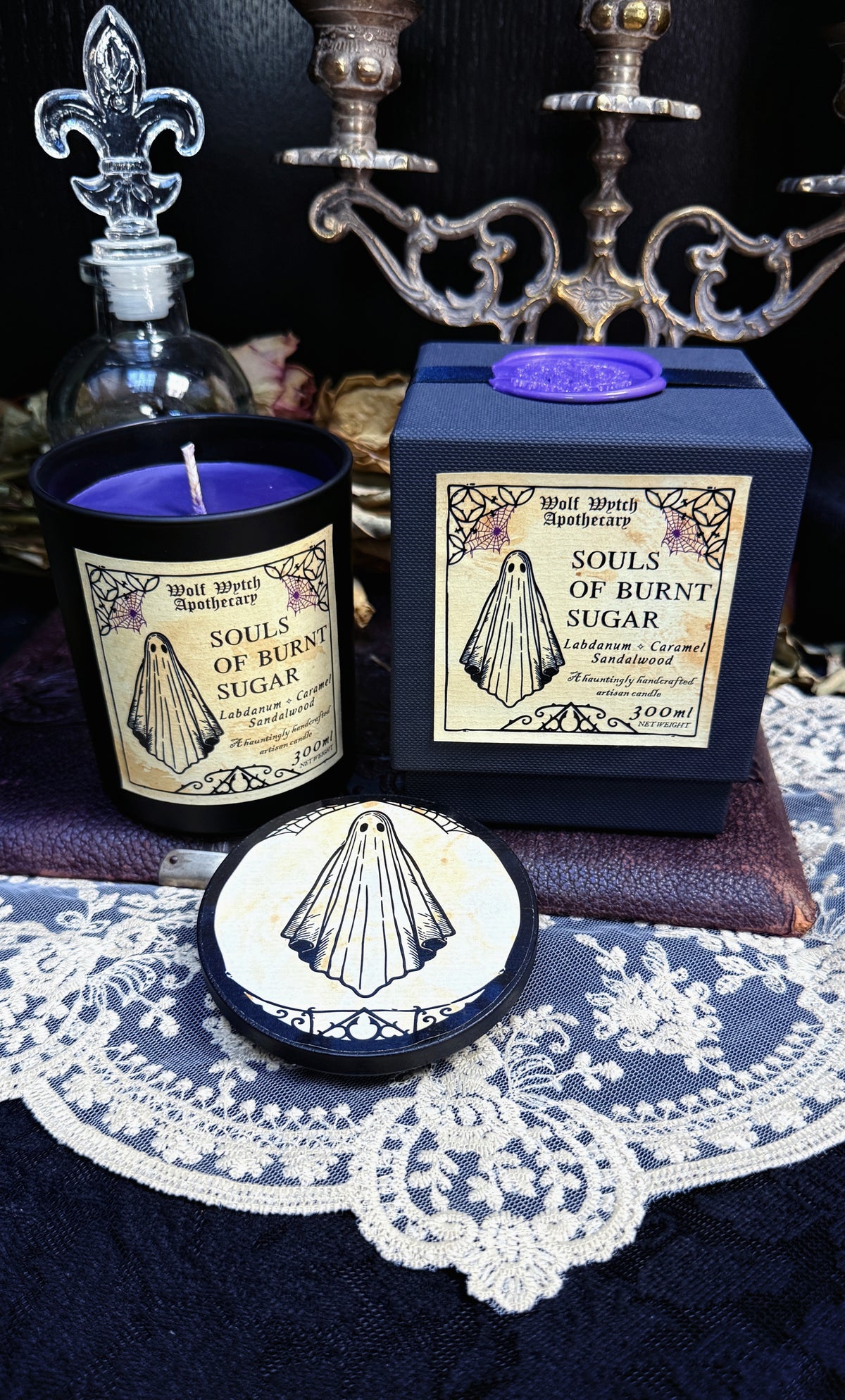Souls Of Burnt Sugar Ghost Candle