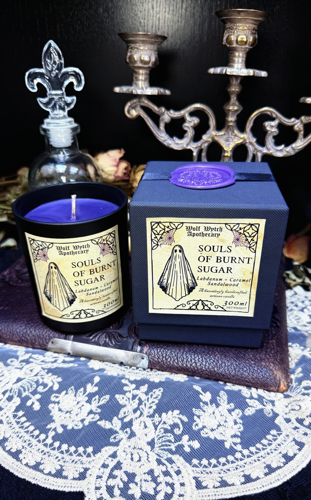 Souls Of Burnt Sugar Ghost Candle