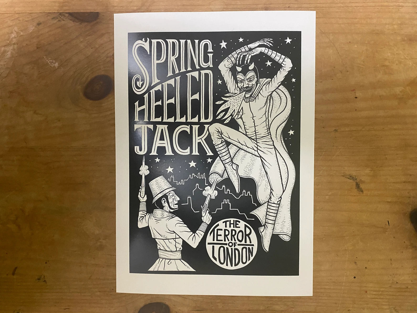 Spring Heeled Jack A4 Print