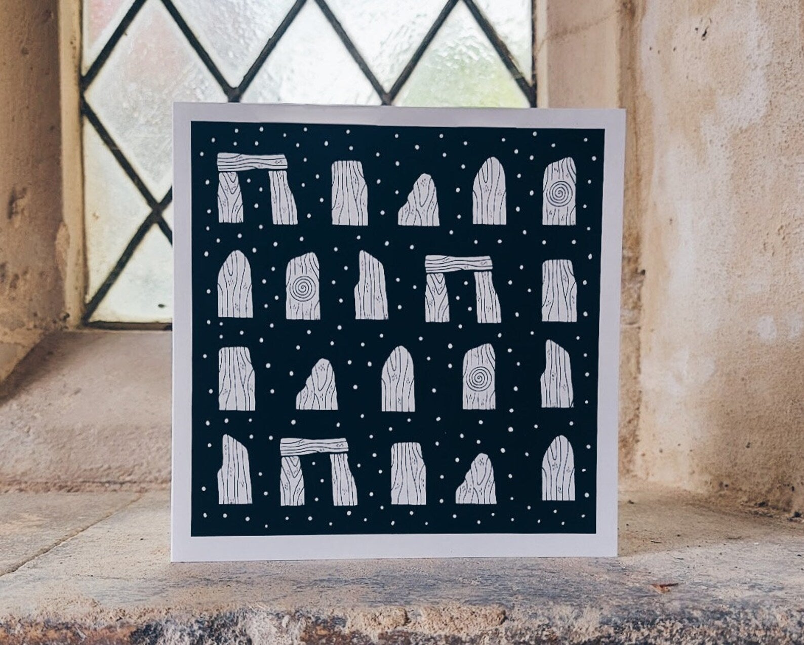 Celestial Standing Stones Greetings Card