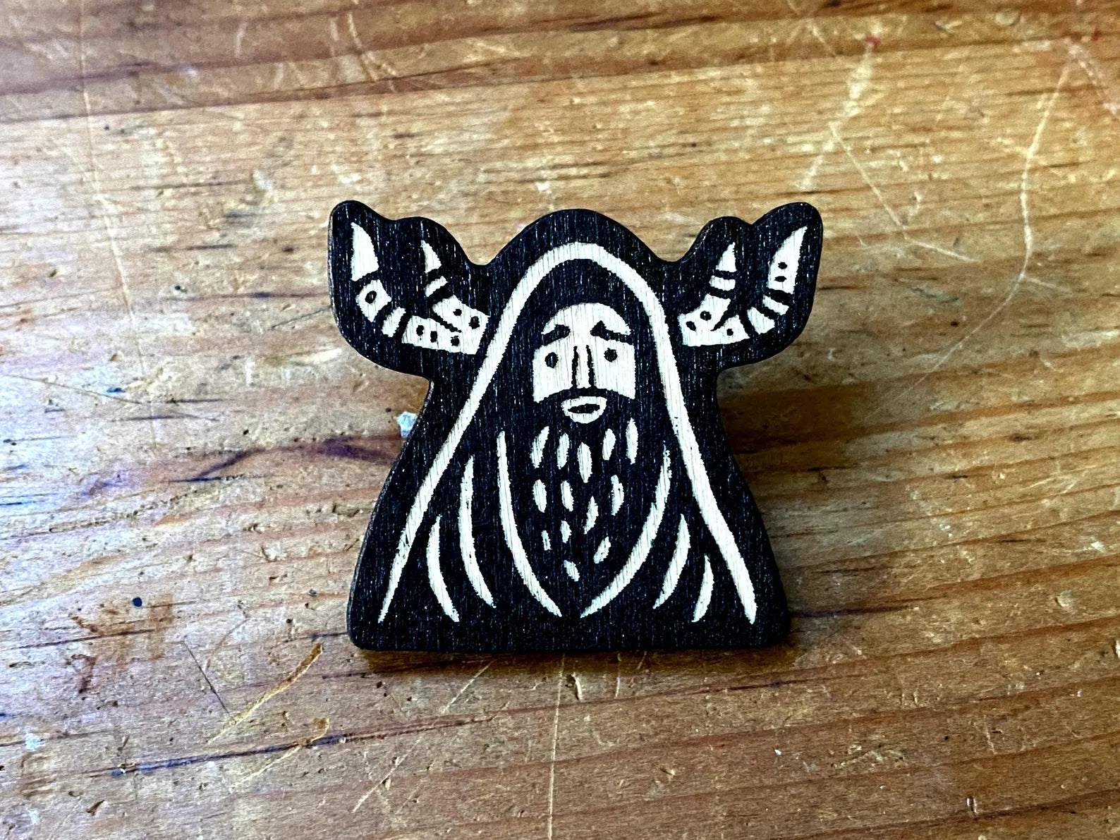 Cernunnos Wooden Pin