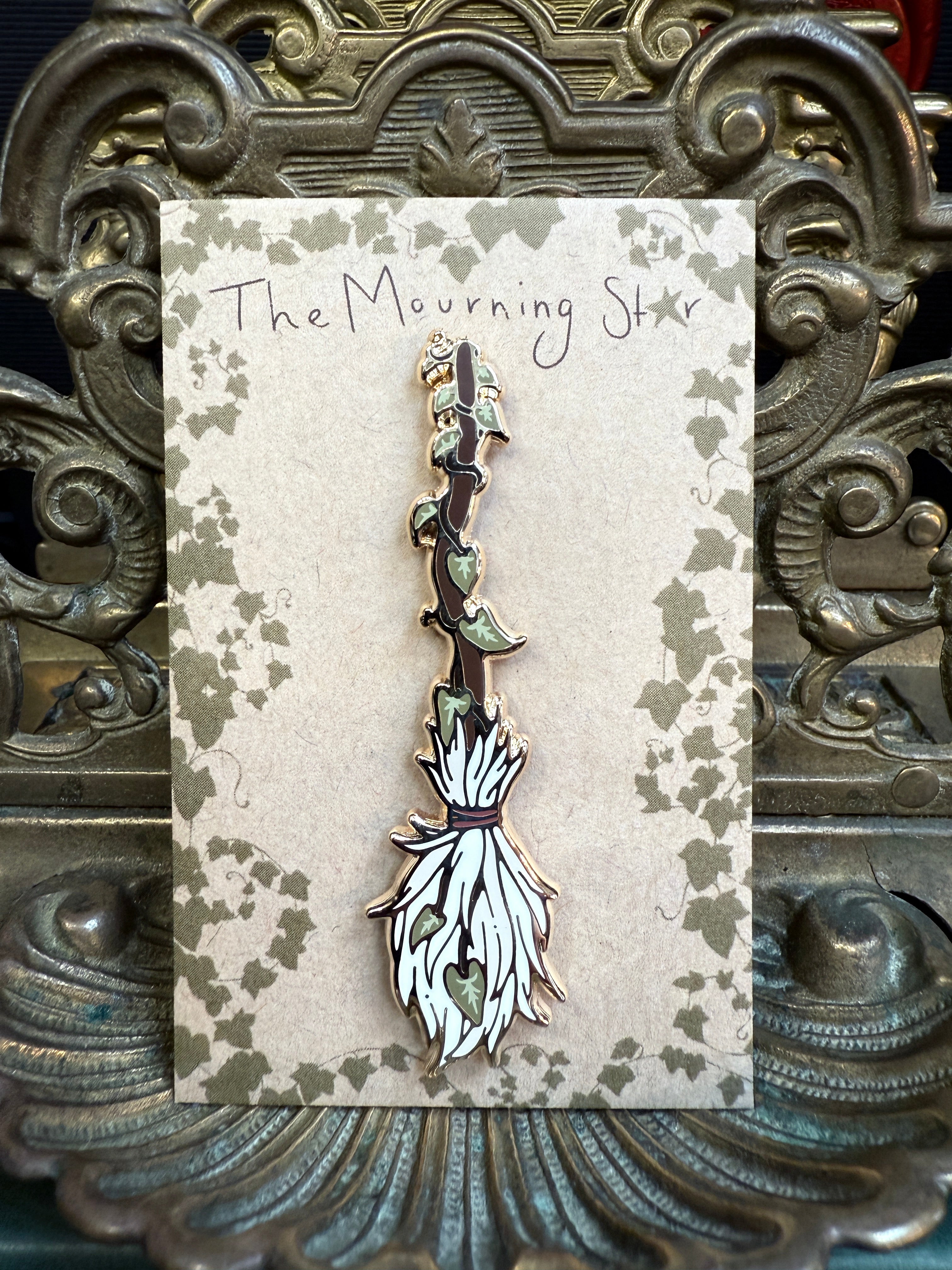 Broomstick Enamel Pin - The Mourning Star
