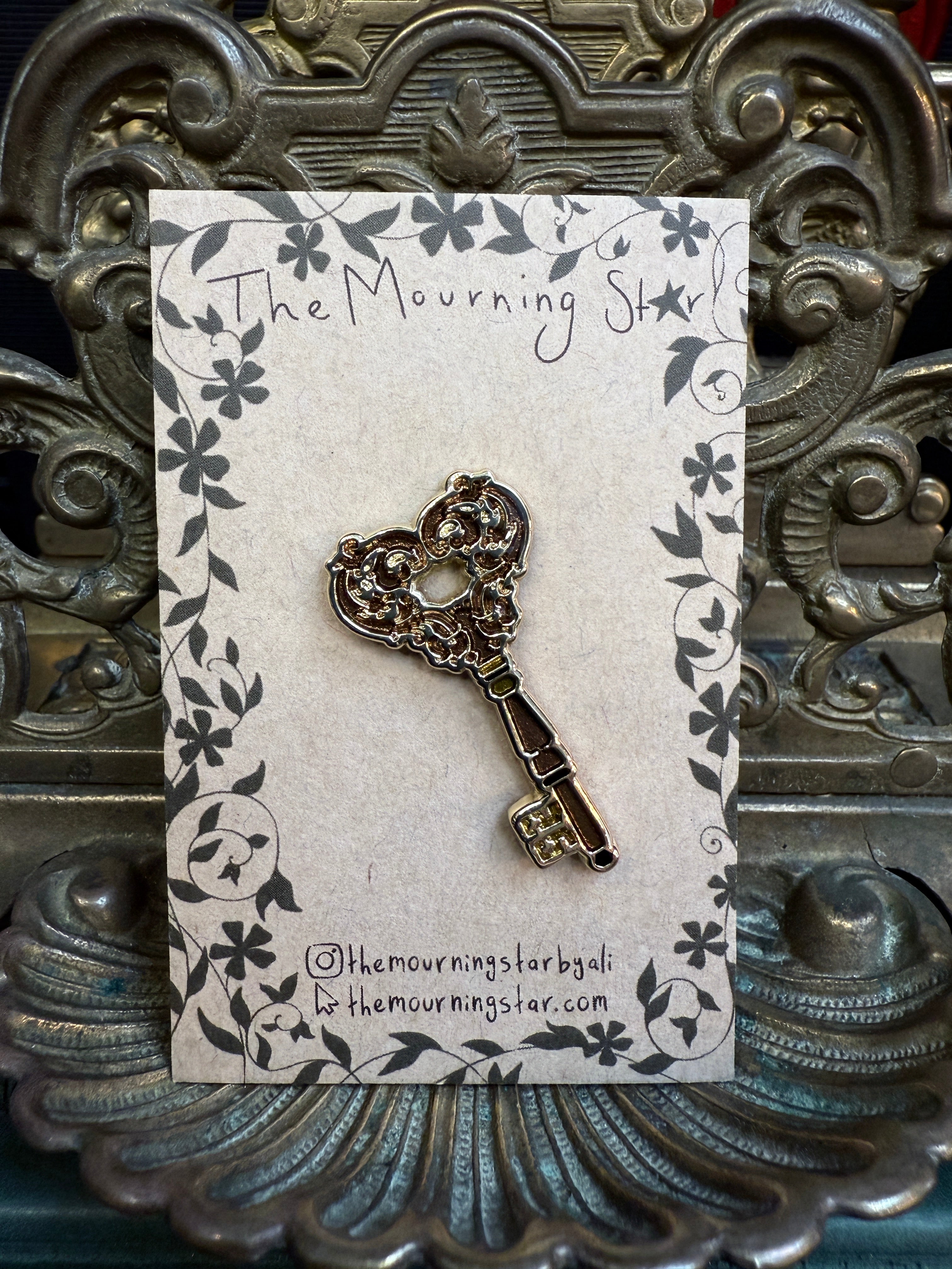 Lover's Key Enamel Pin - The Mourning Star