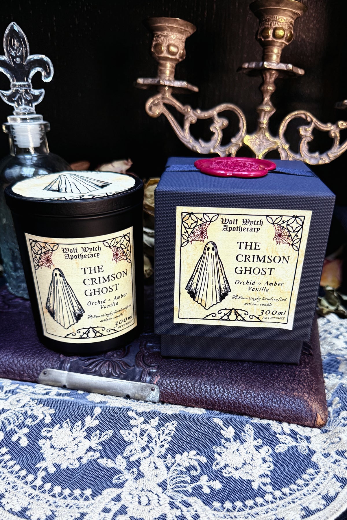 The Crimson Ghost Candle