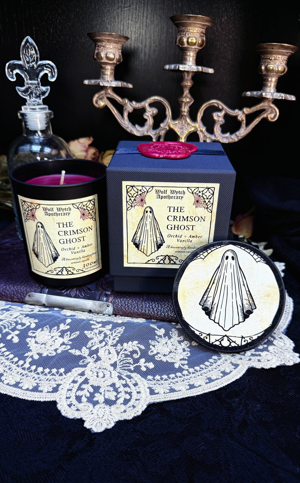 The Crimson Ghost Candle