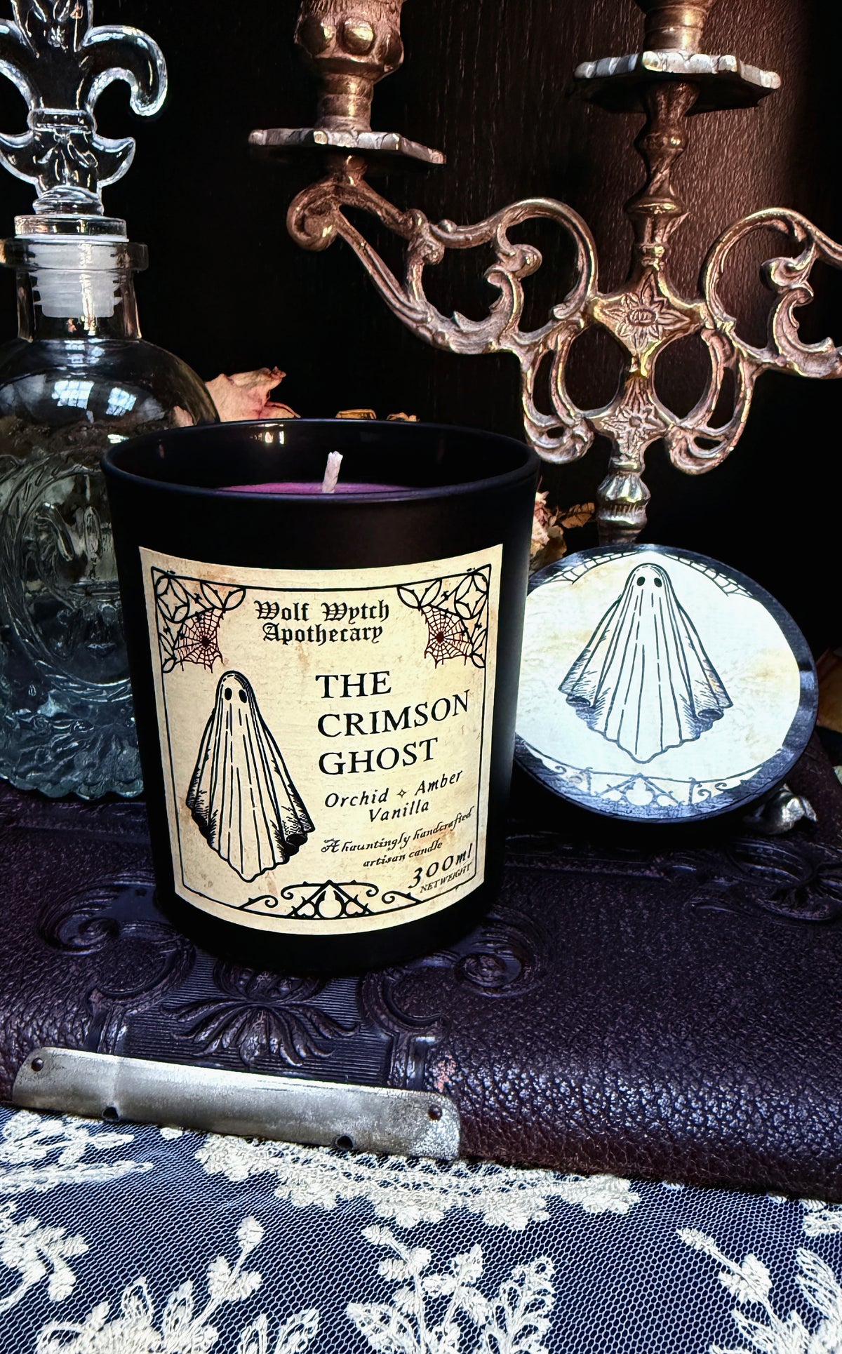 The Crimson Ghost Candle