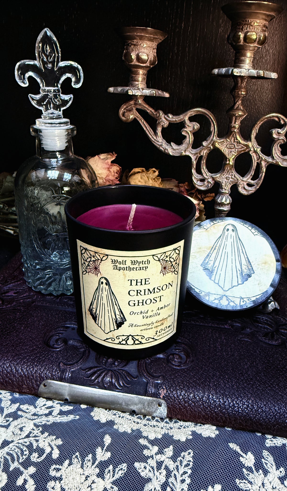 The Crimson Ghost Candle