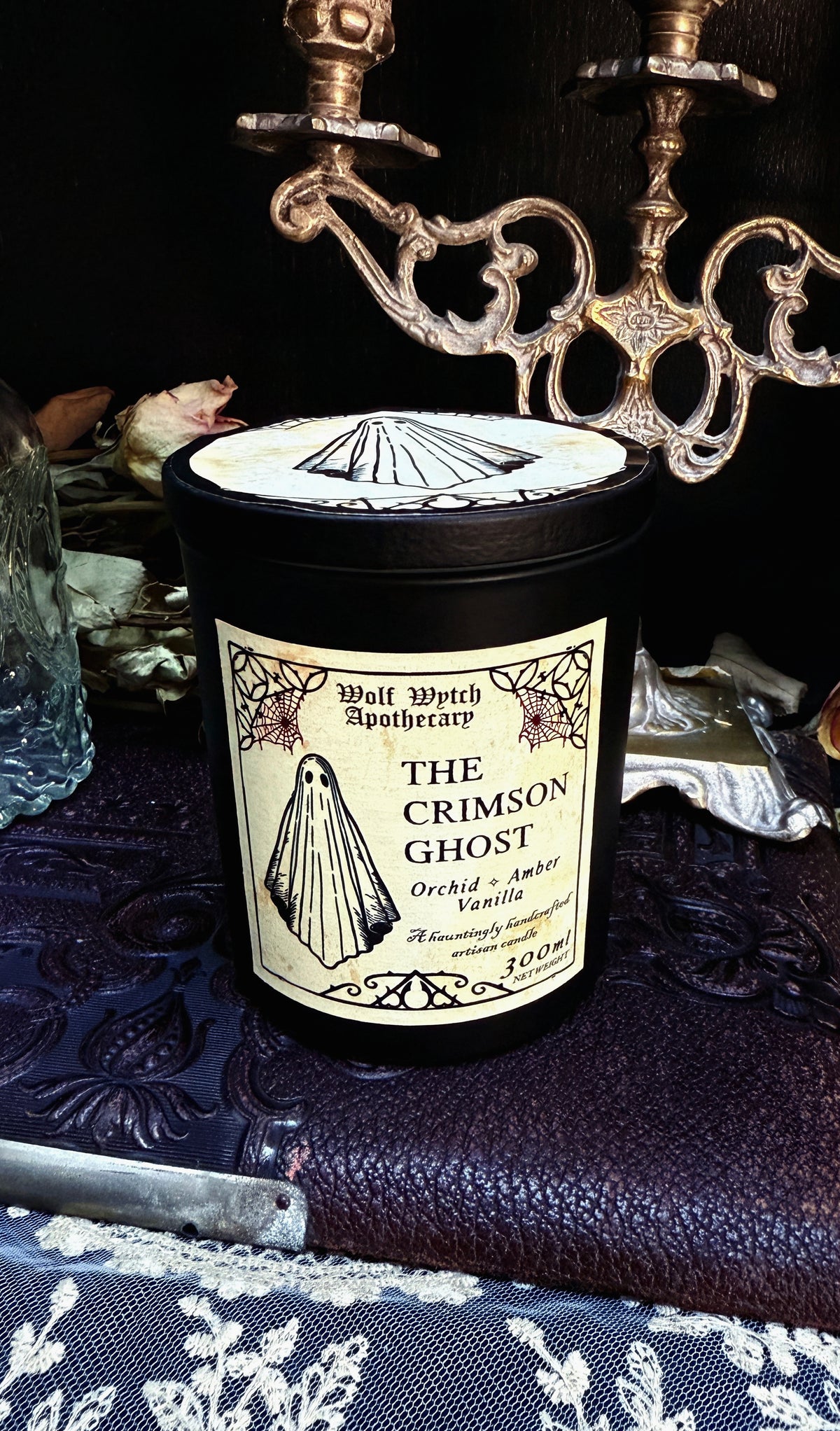The Crimson Ghost Candle