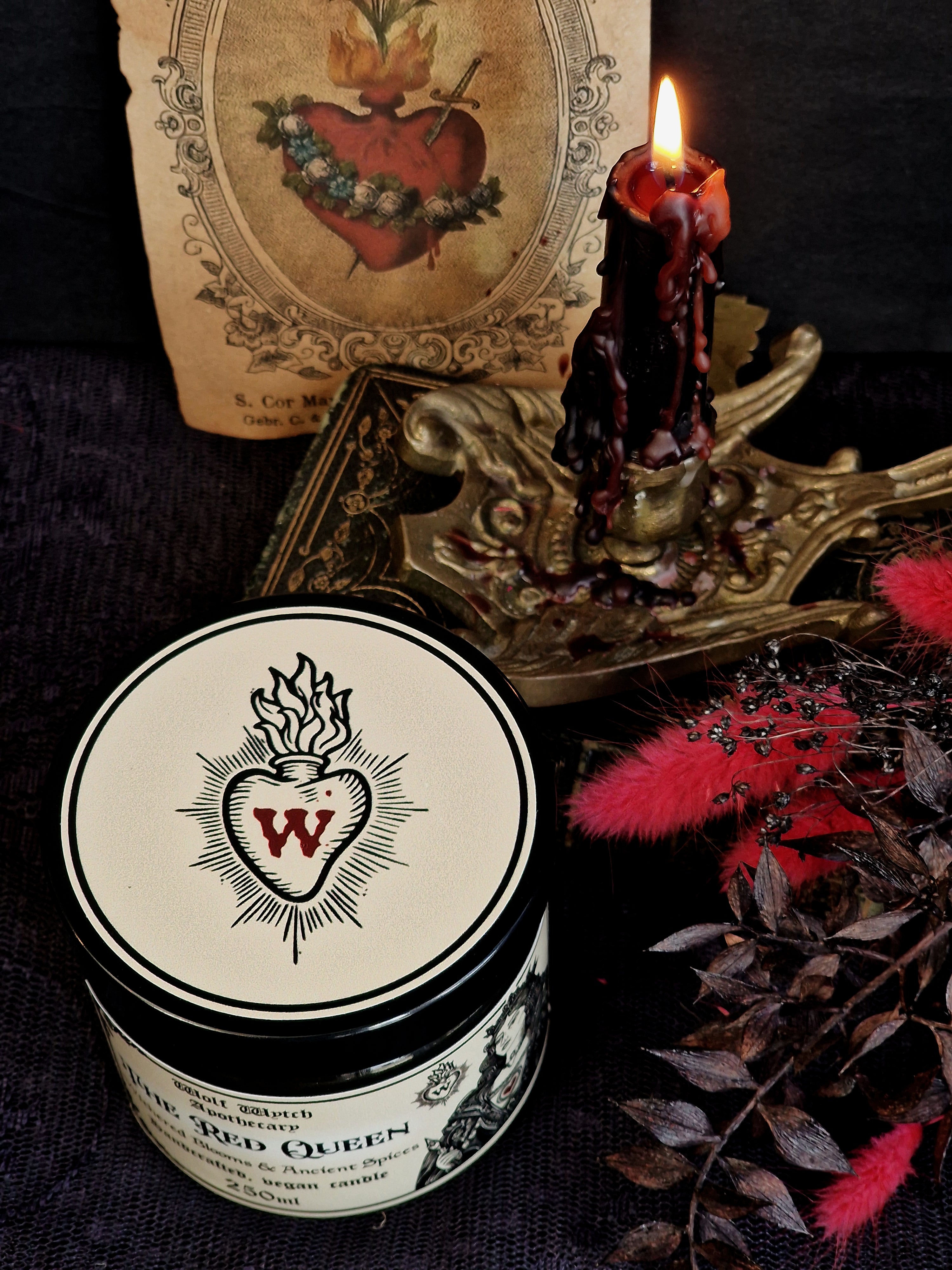 The Red Queen Candle