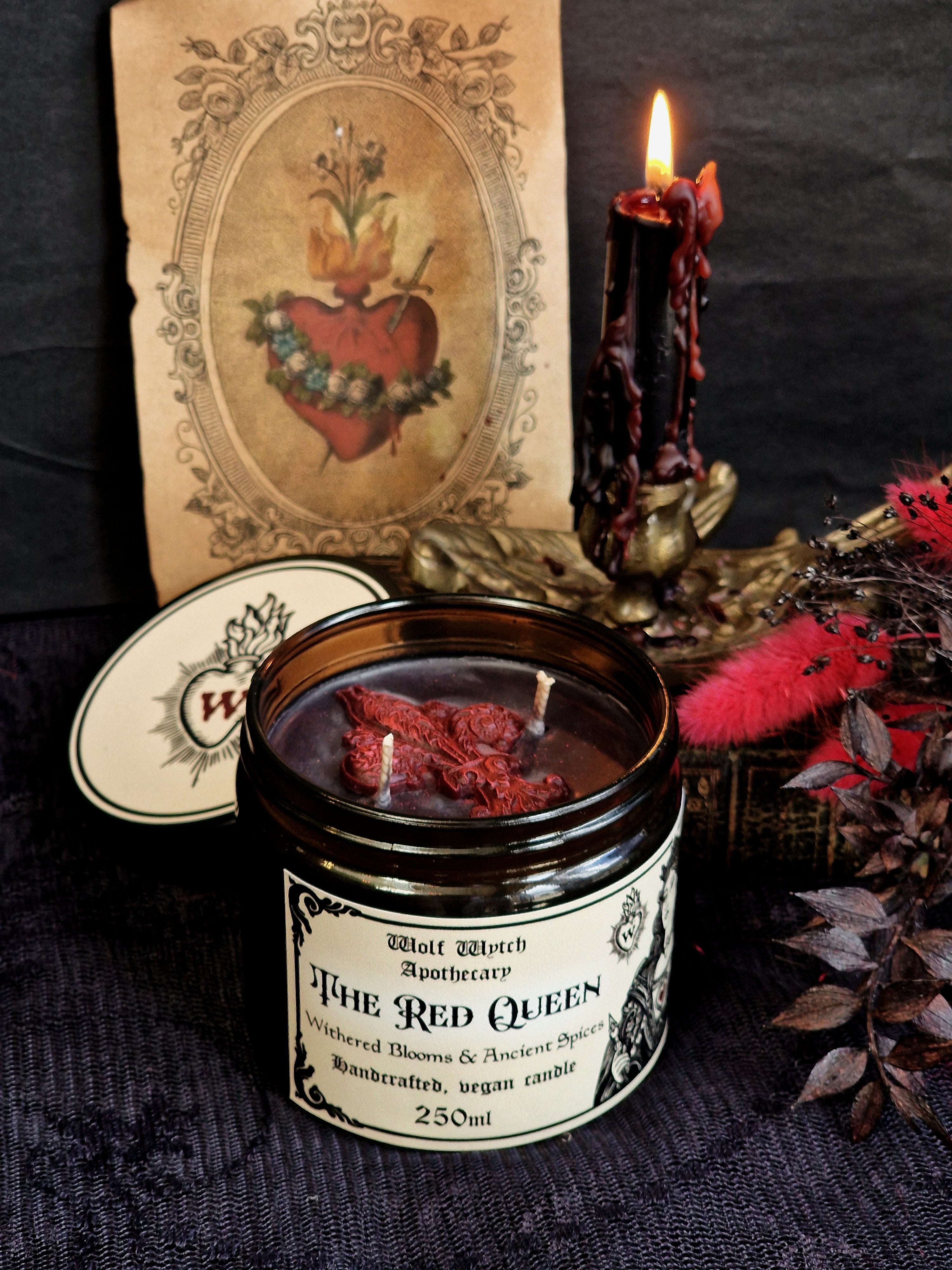The Red Queen Candle