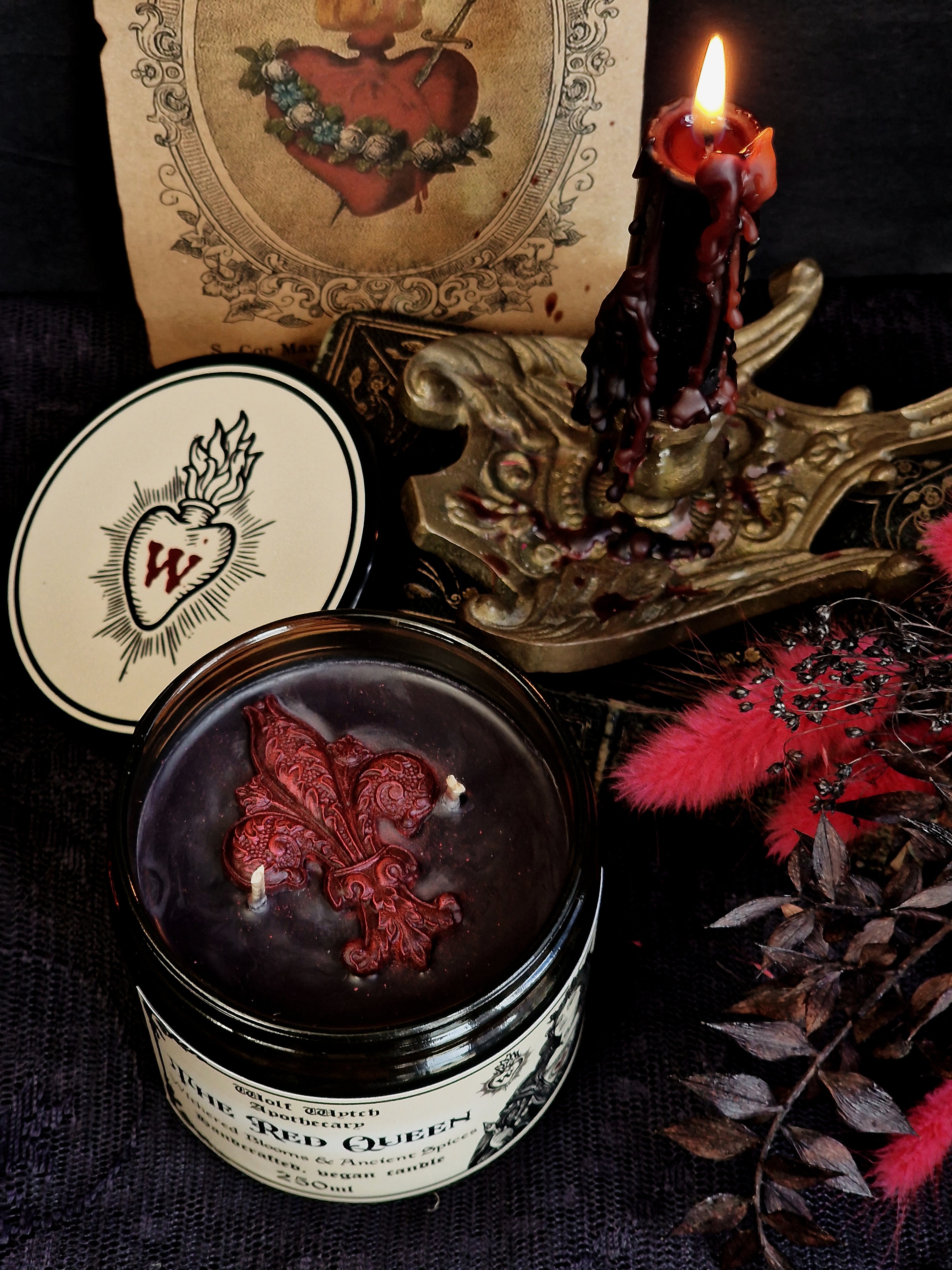 The Red Queen Candle