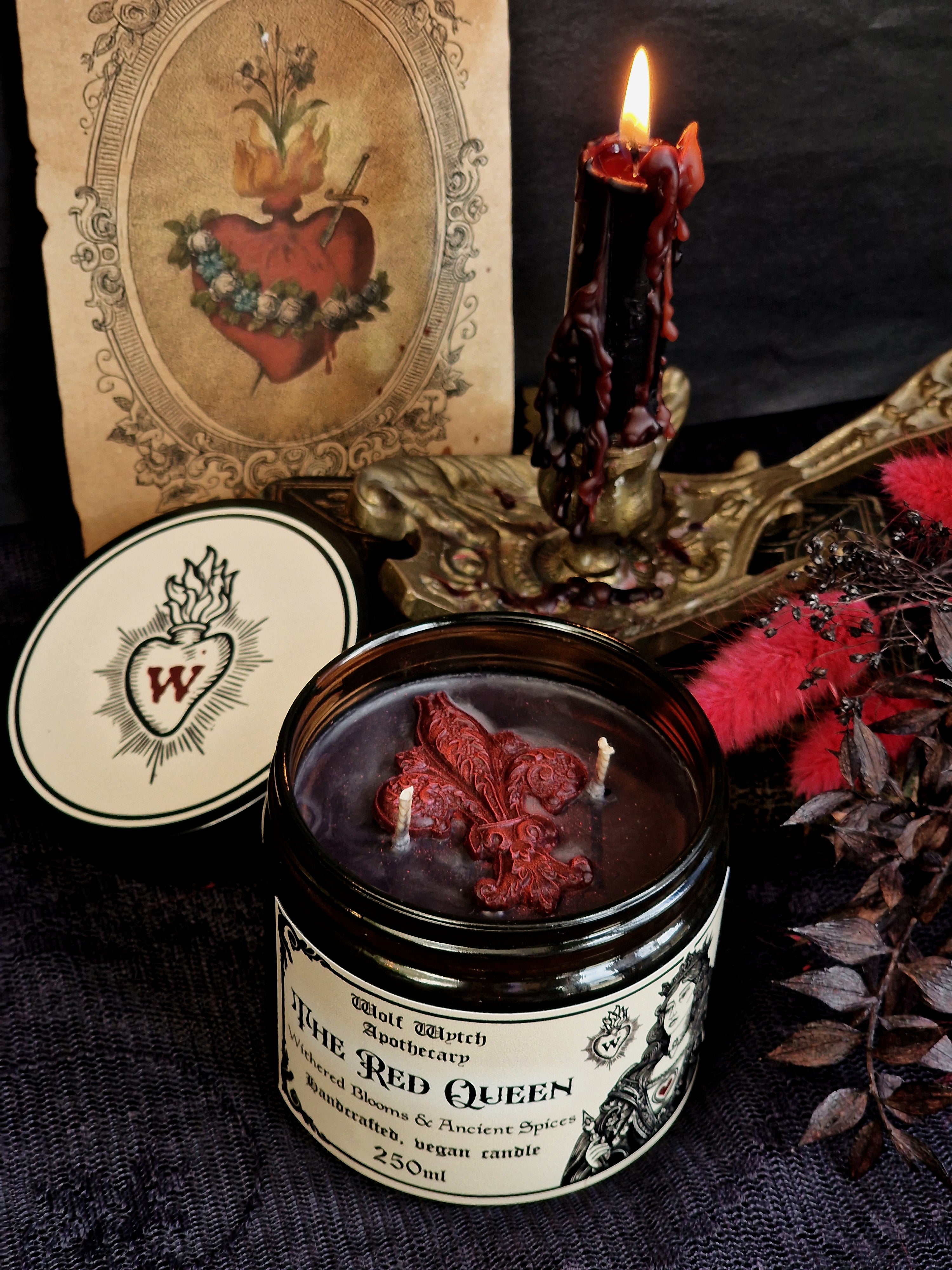 The Red Queen Candle