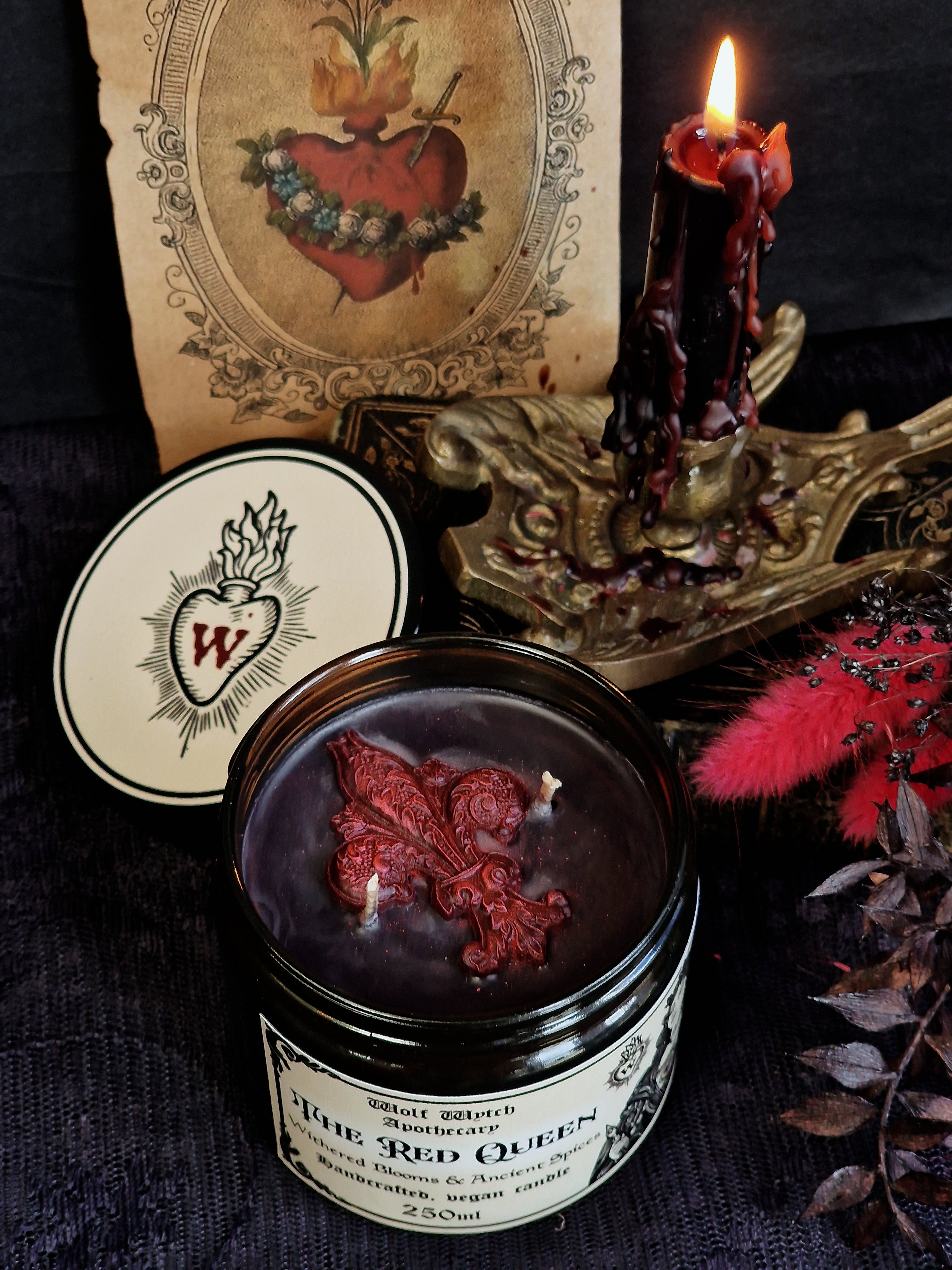 The Red Queen Candle