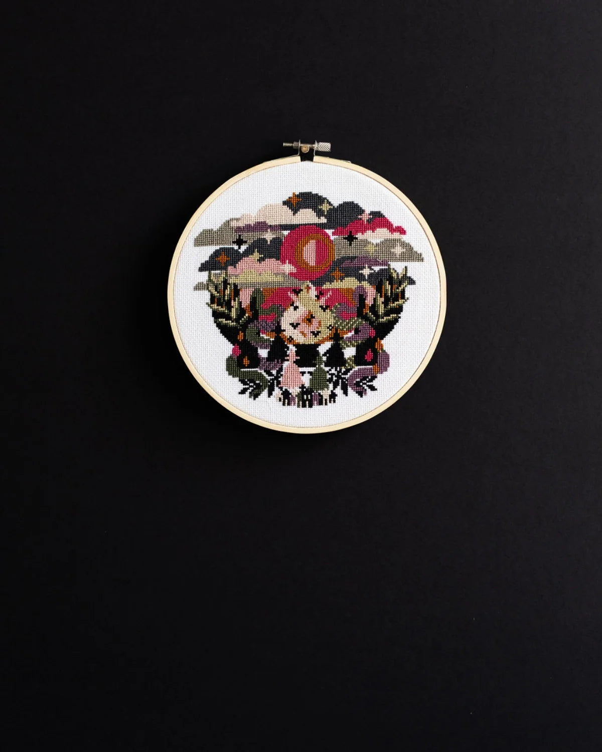 'Under A Blood Moon' Cross Stitch Kit