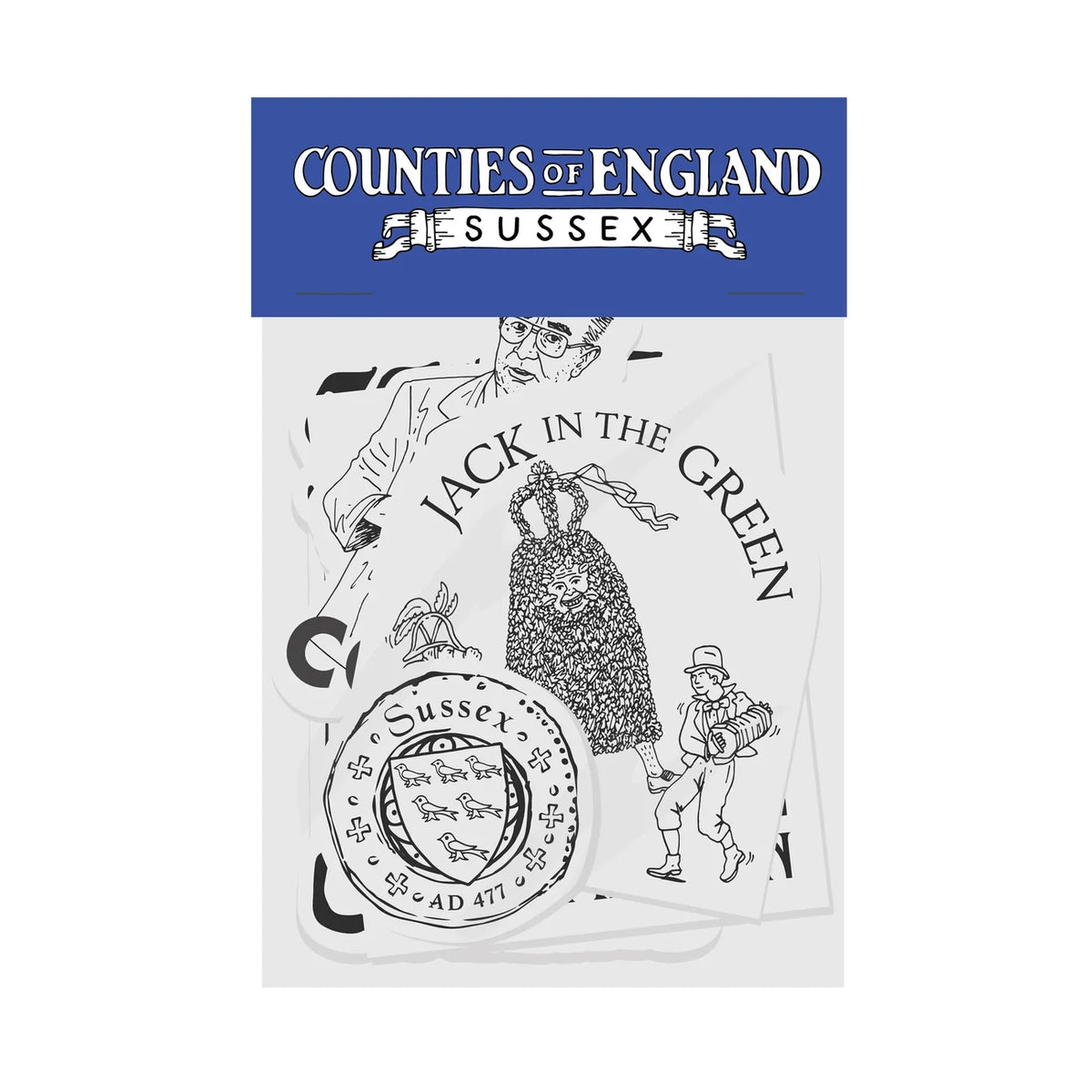 Weird Walk Sussex Folklore Sticker Pack