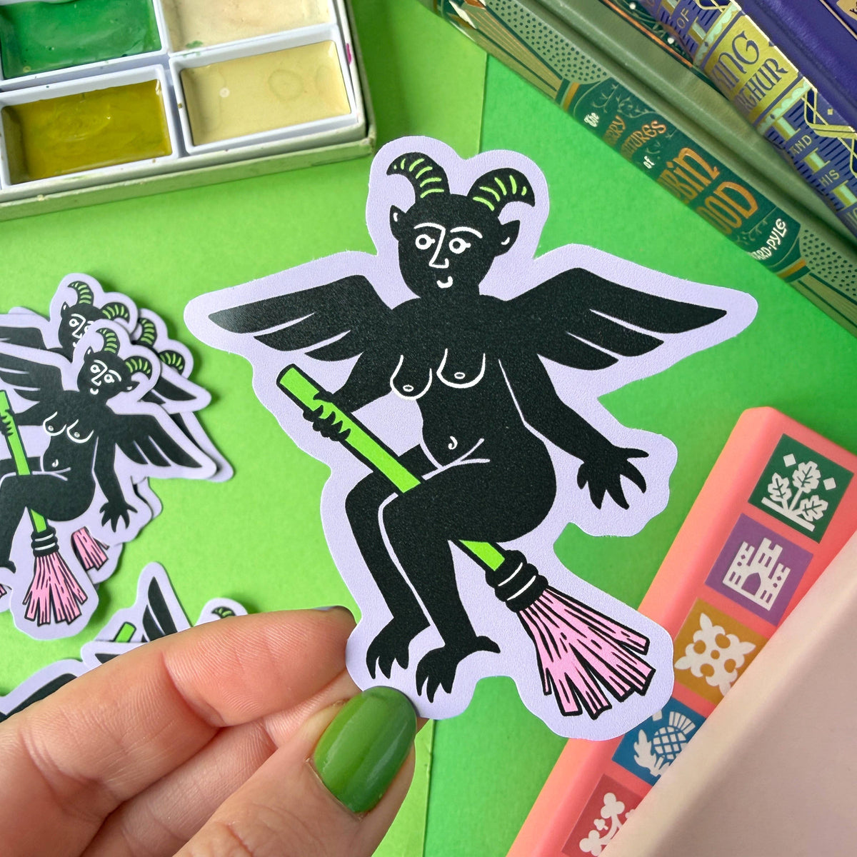 Purple Devil Sticker
