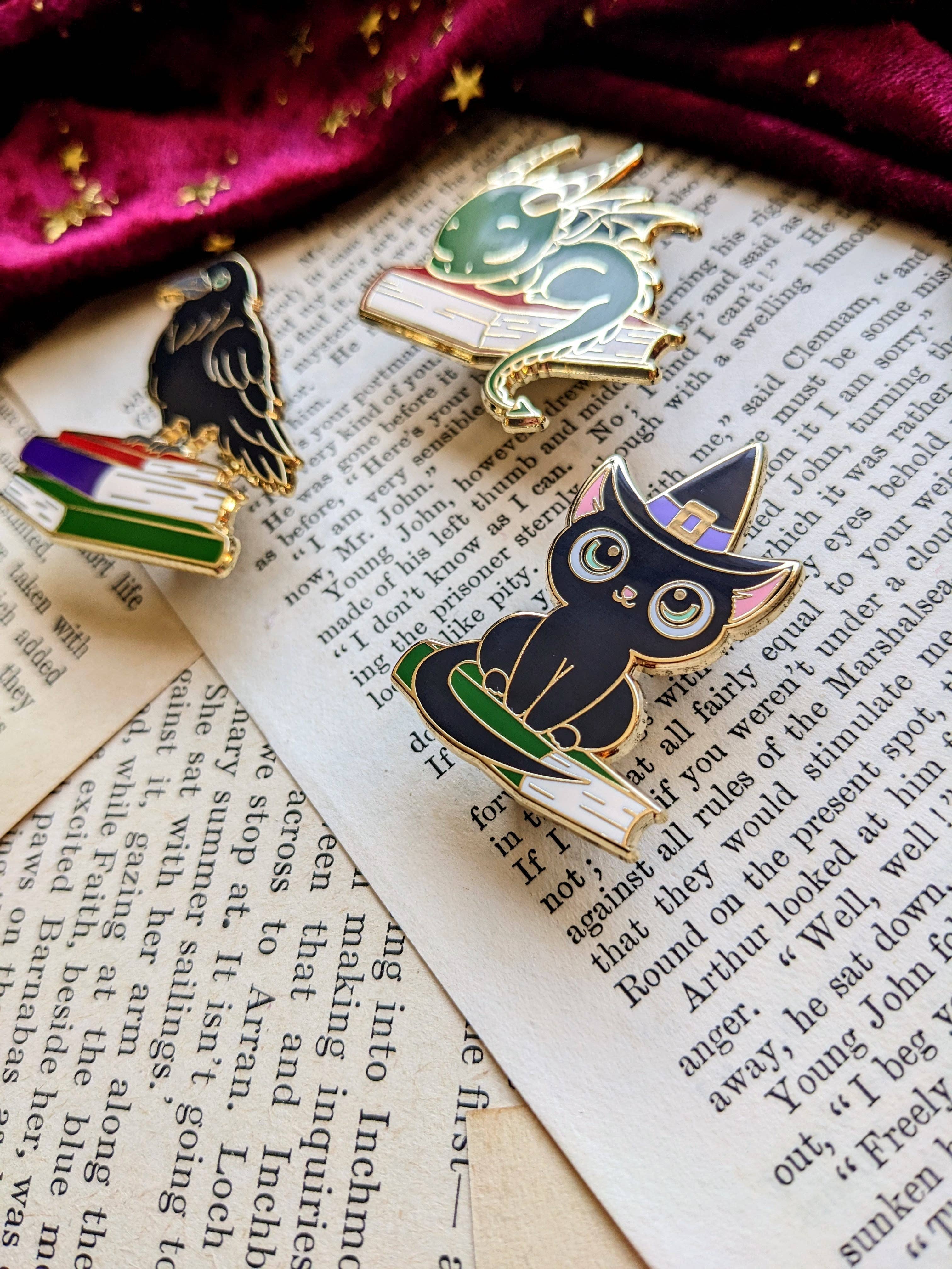 Poe the Raven Enamel Pin