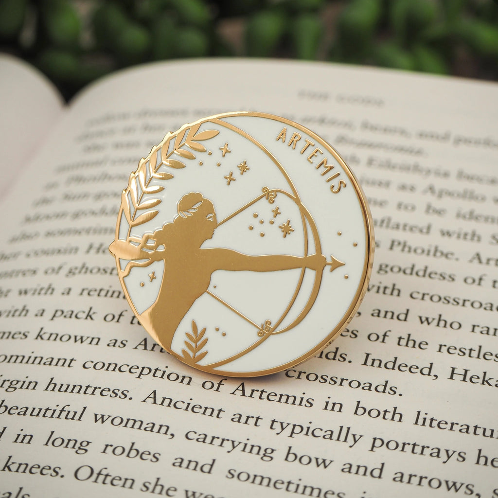 Artemis Greek Mythology Enamel Pin