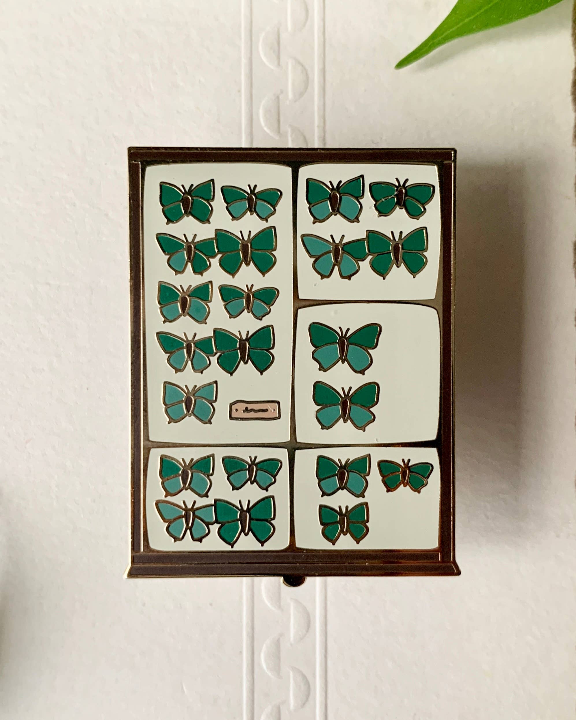 Butterfly Tray Cabinet of Curiosities Enamel Pin Badge