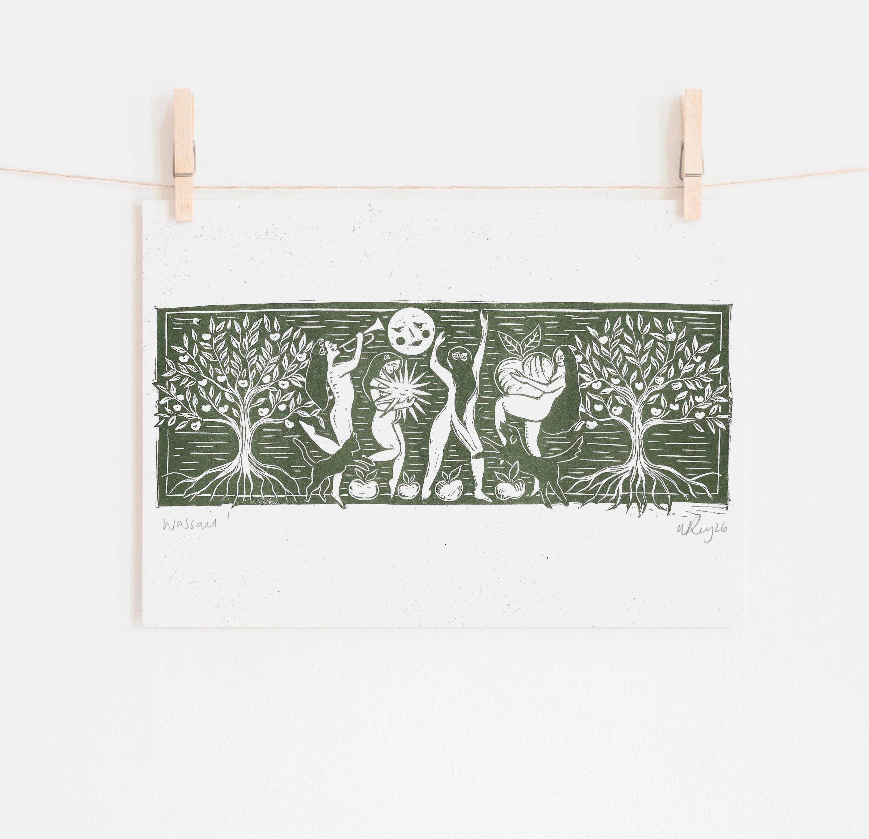 Wassail! Riso Print