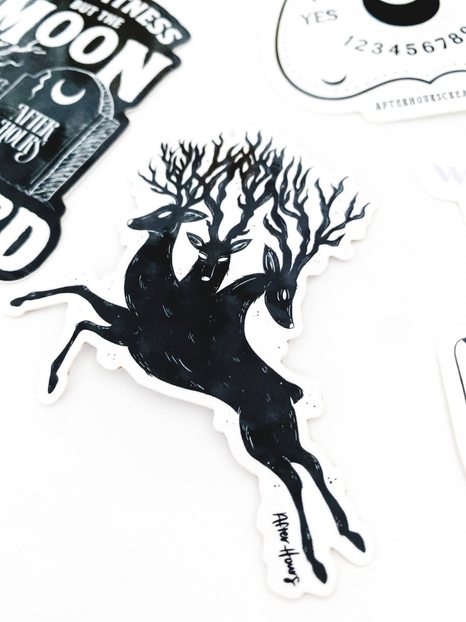 3 Headed Stag Sticker