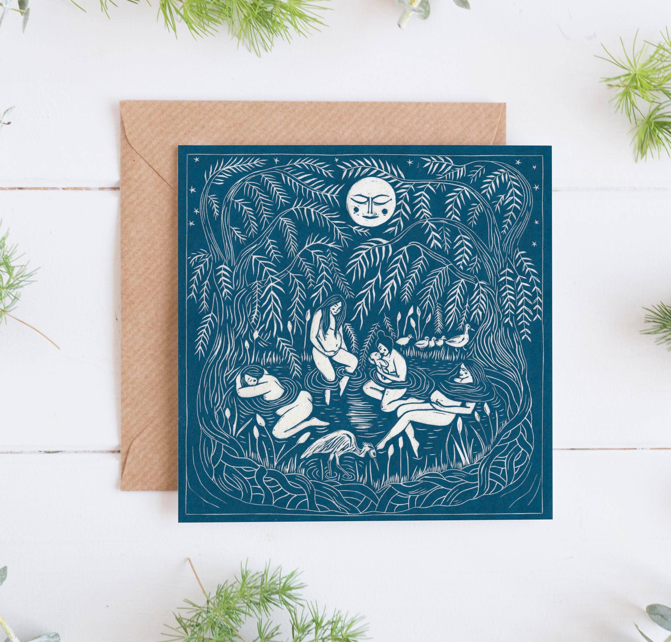 The Birth Pool Greeting Card