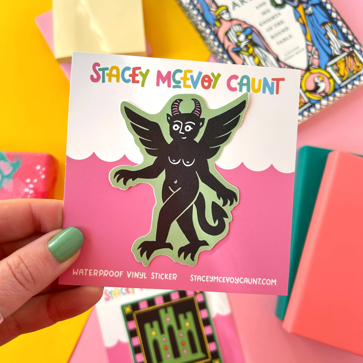 Green Devil Sticker