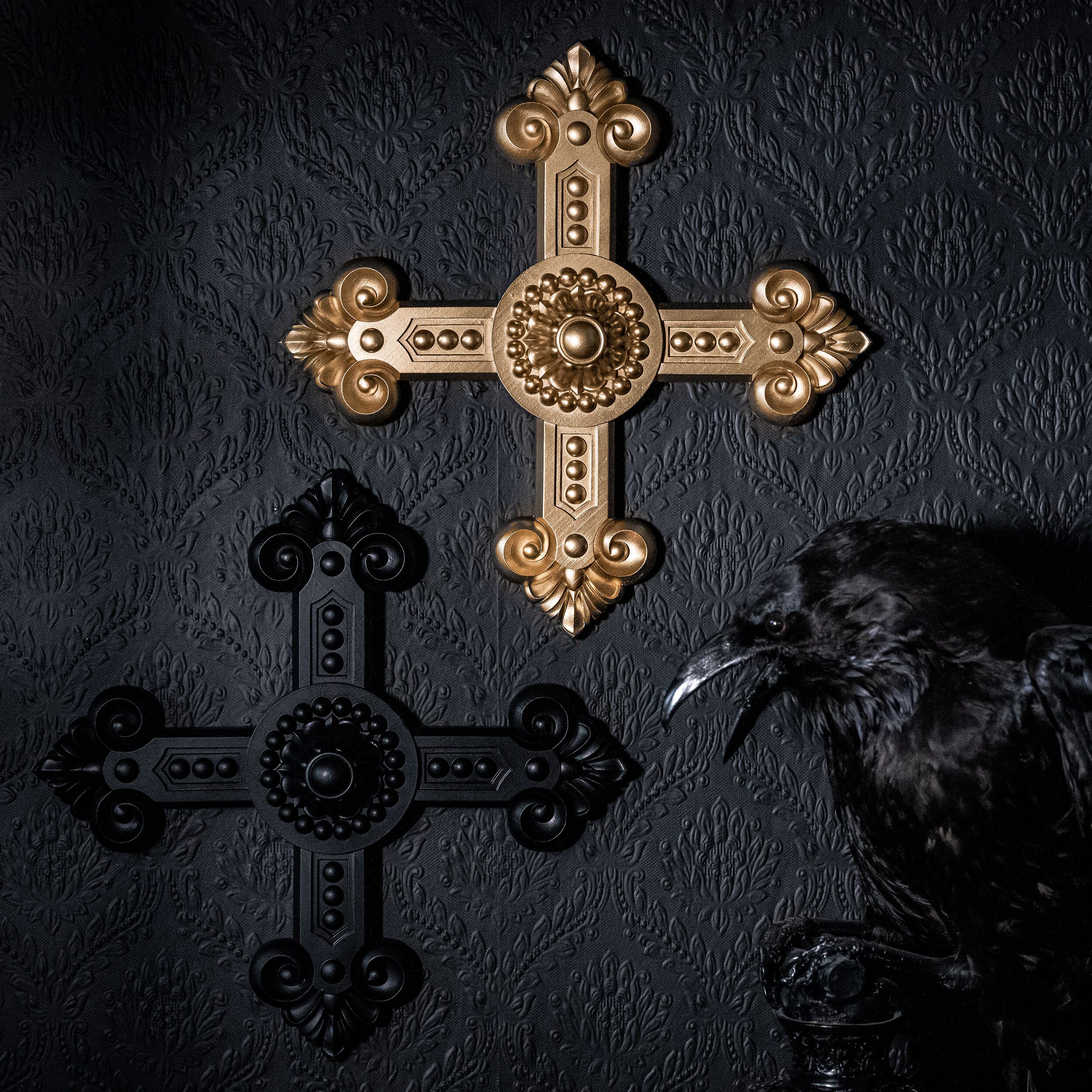 Baroque Gothic Cross - The Blackened Teeth – Wolf Wytch