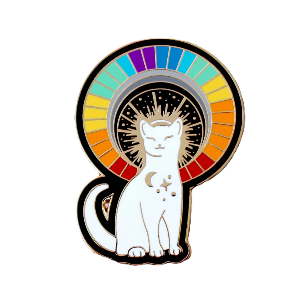 Rainbow Cat Enamel Pin