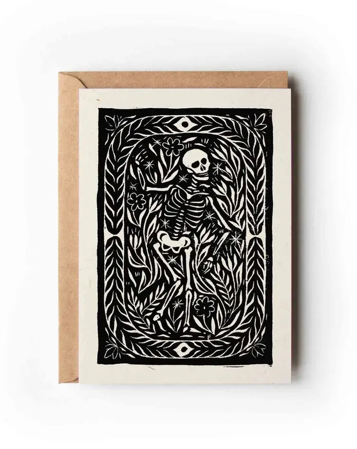 'Danse Macabre' Skeleton Greeting Card
