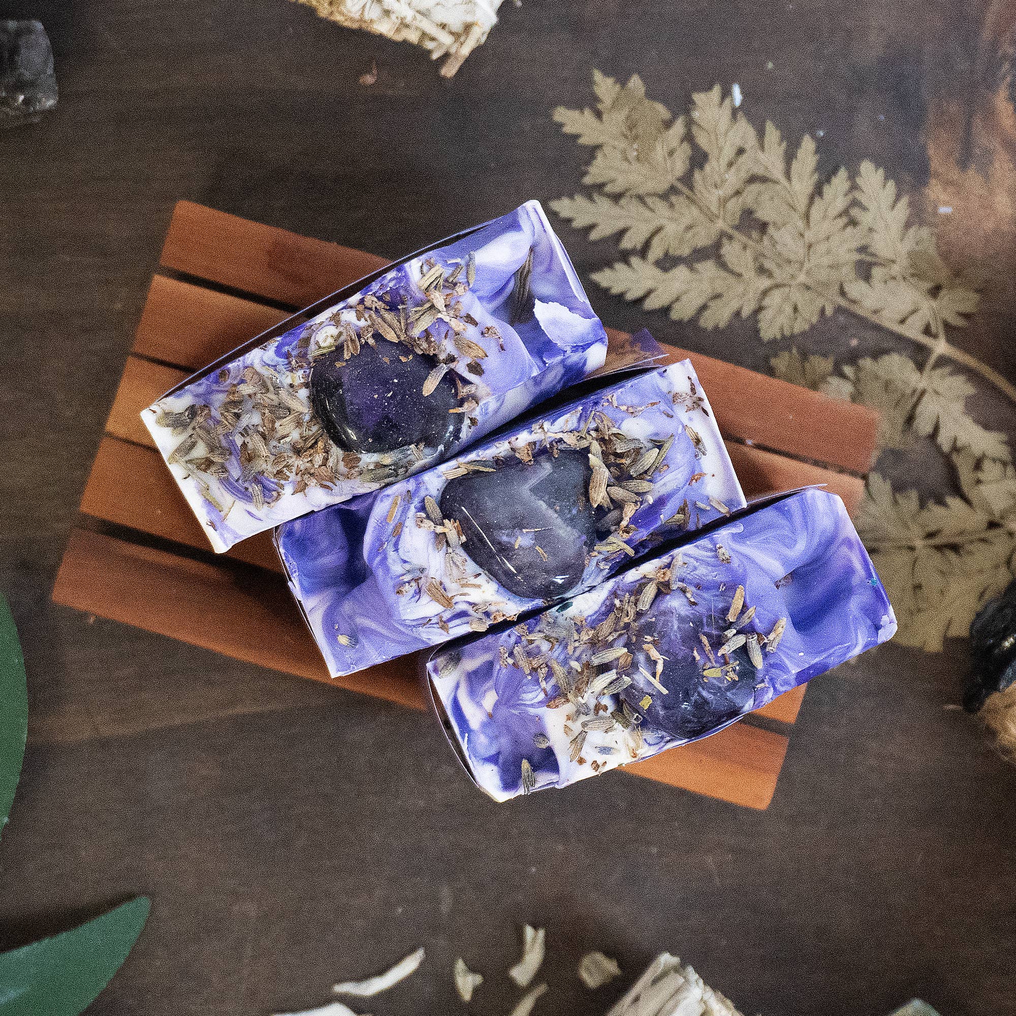 Amethyst Crystal Soap - Lavender & Frankincense.