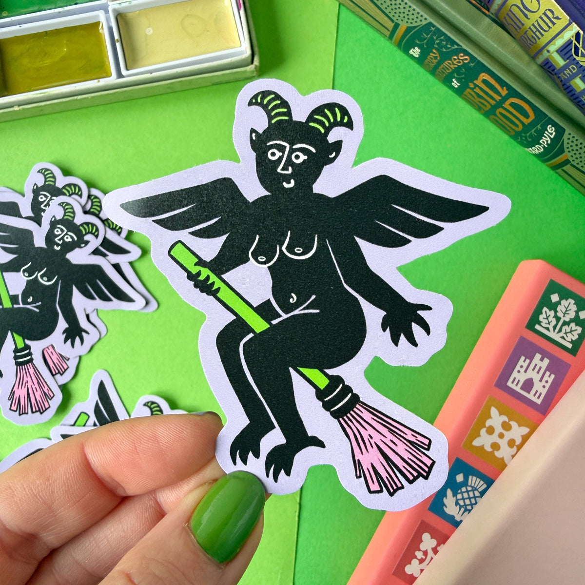Purple Devil Sticker