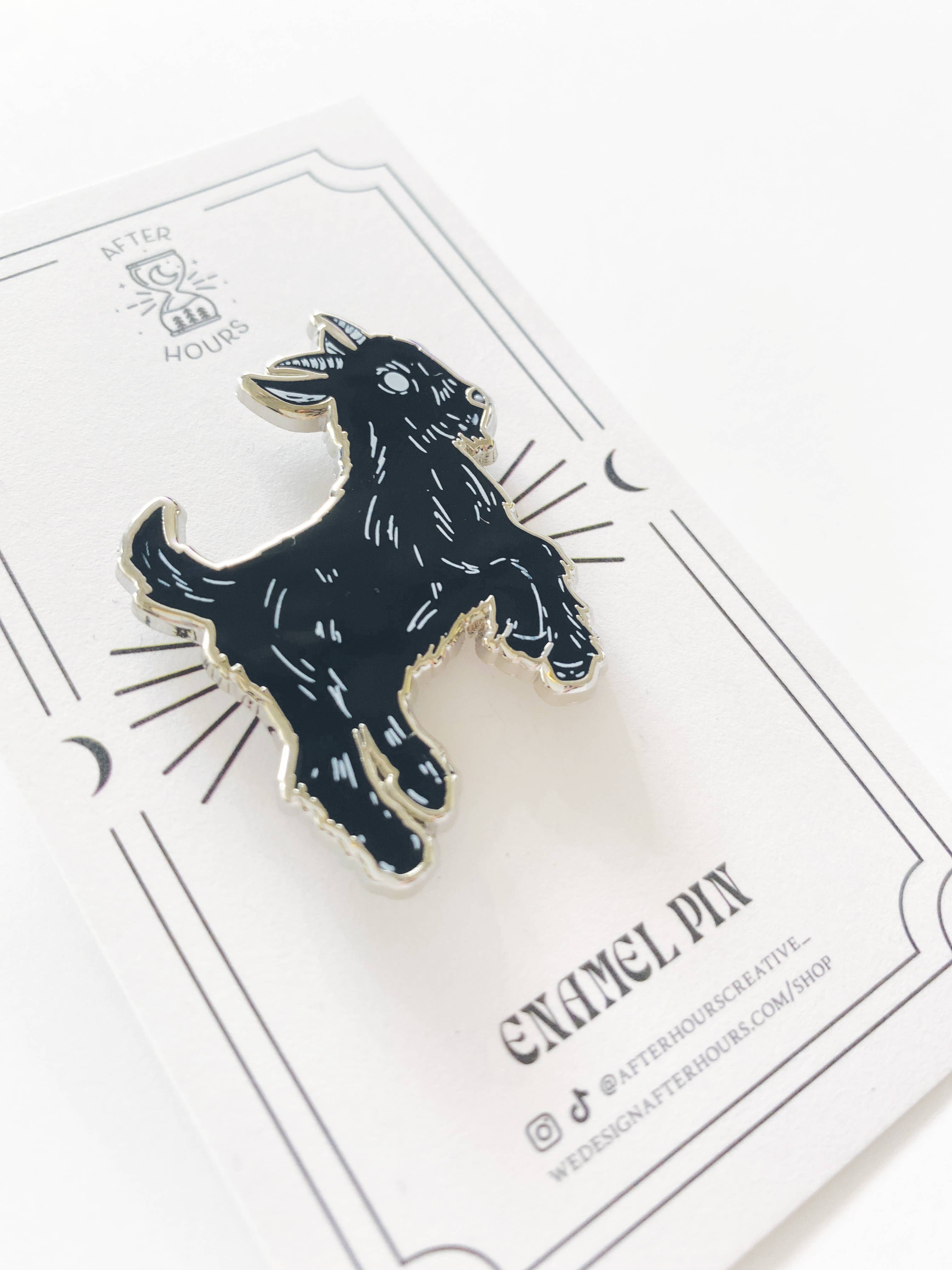 Goat Enamel Pin