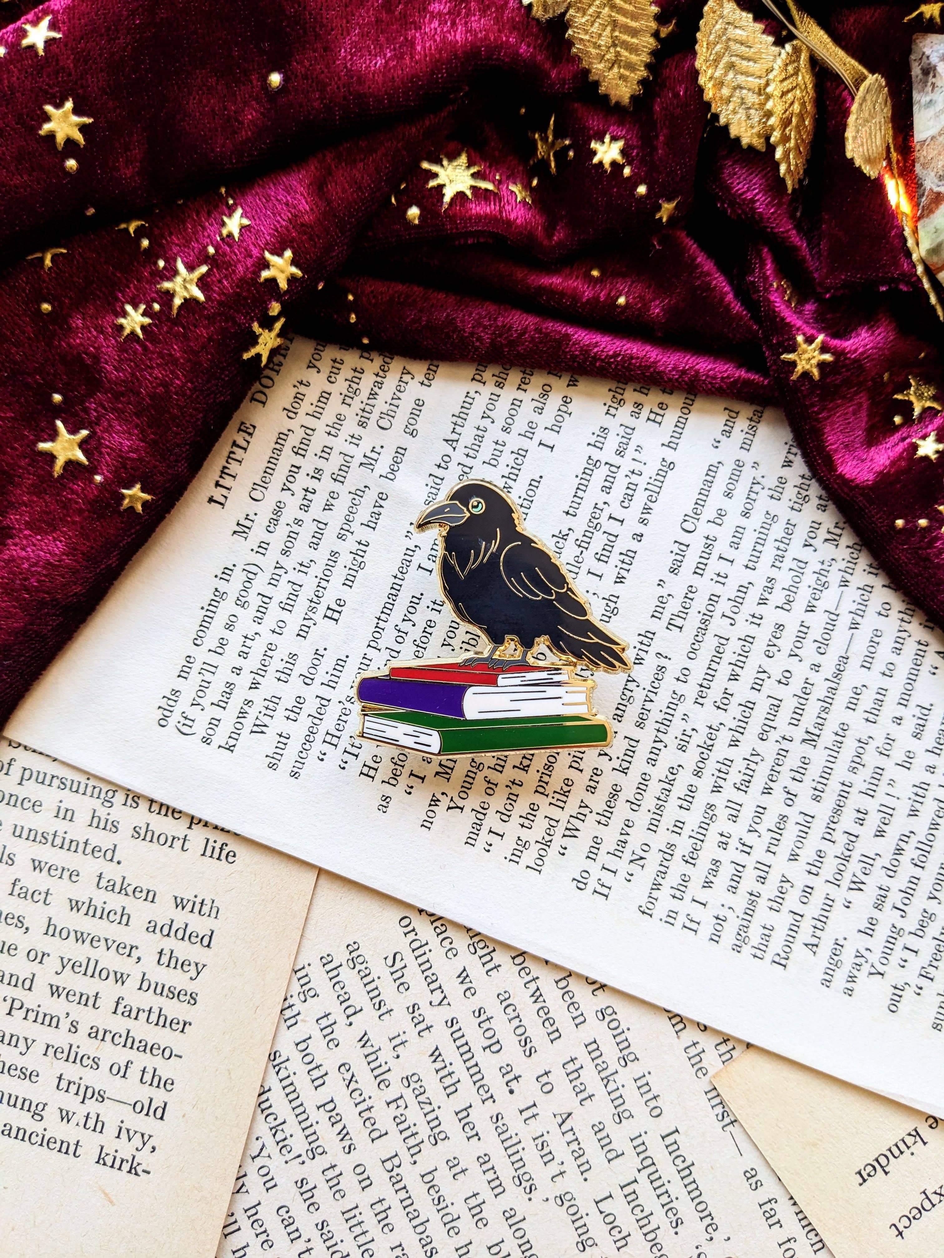 Poe the Raven Enamel Pin