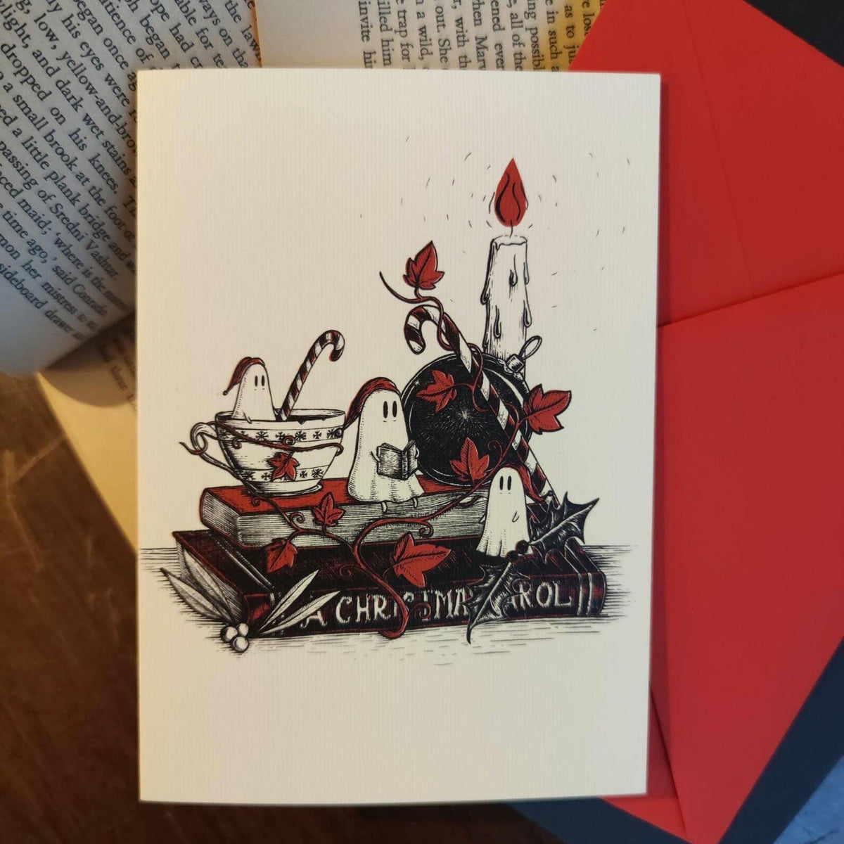 Christmas Carol Ghosties Card