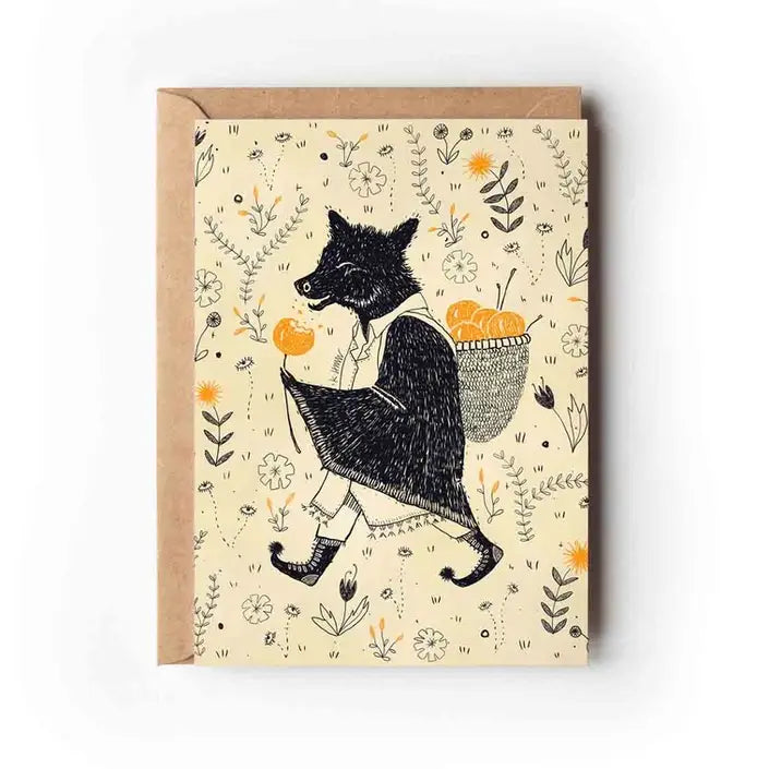 'Sweet Bat Fruit Bat' Greeting Card