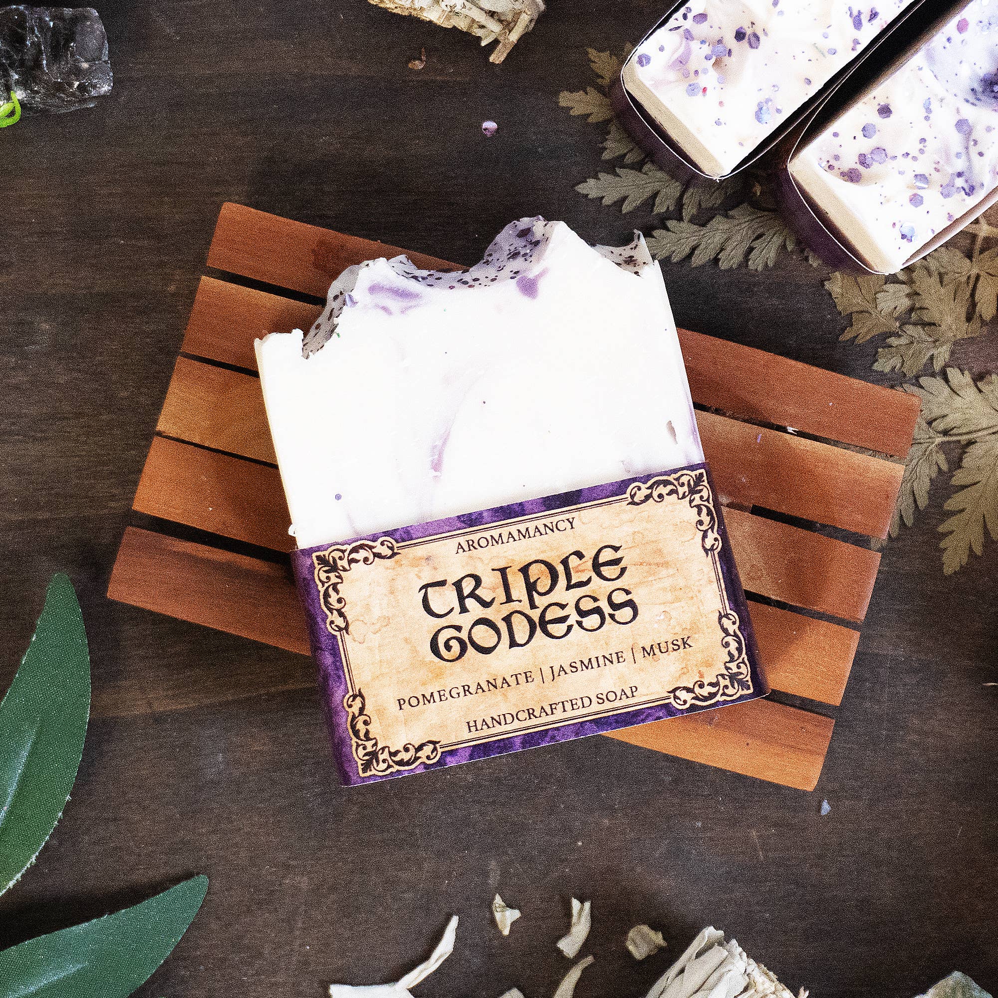 Triple Goddess Soap - Pomegranate, Jasmine & Musk