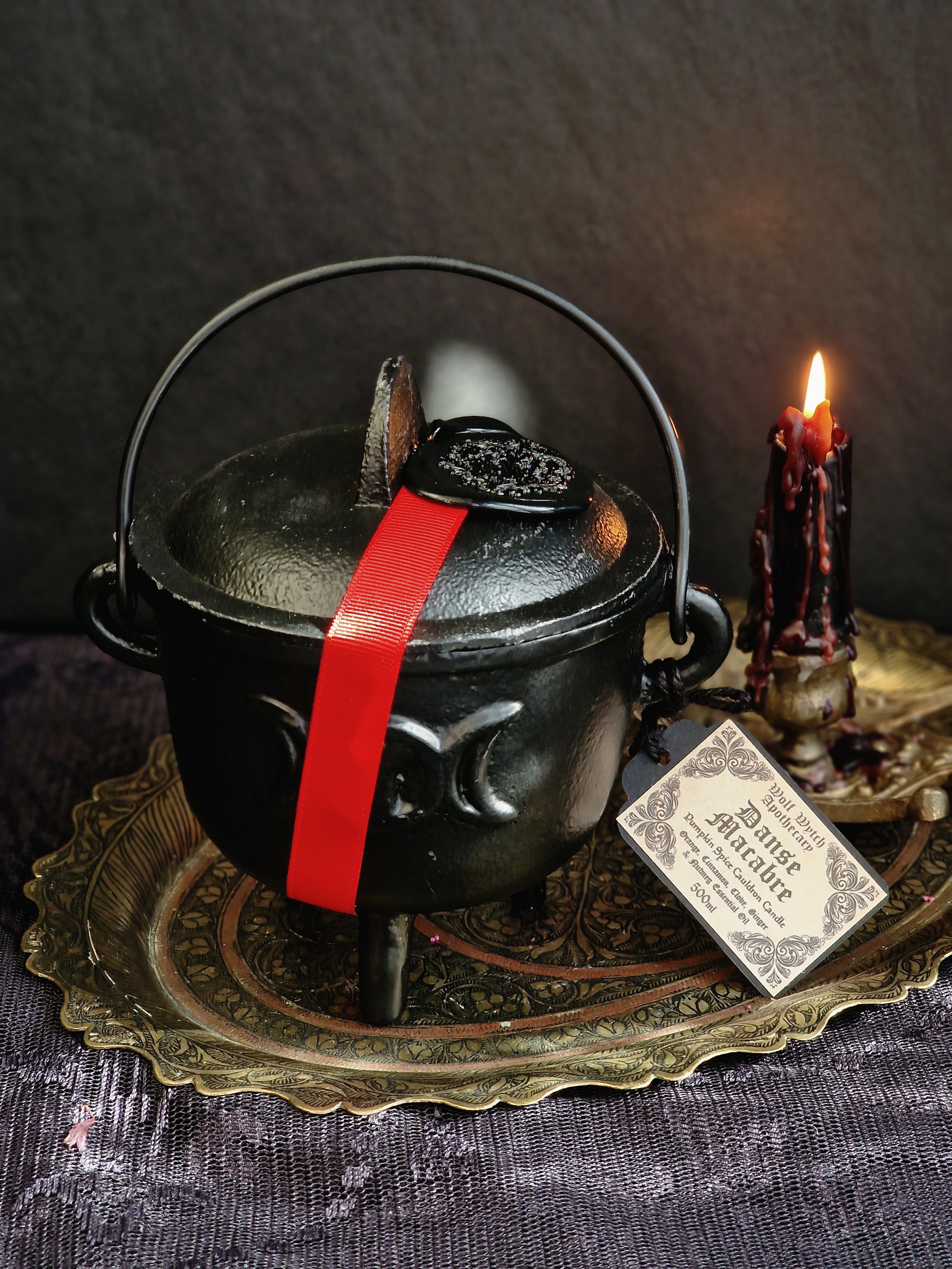 Danse Macabre Cauldron Candle - NEW VERSION