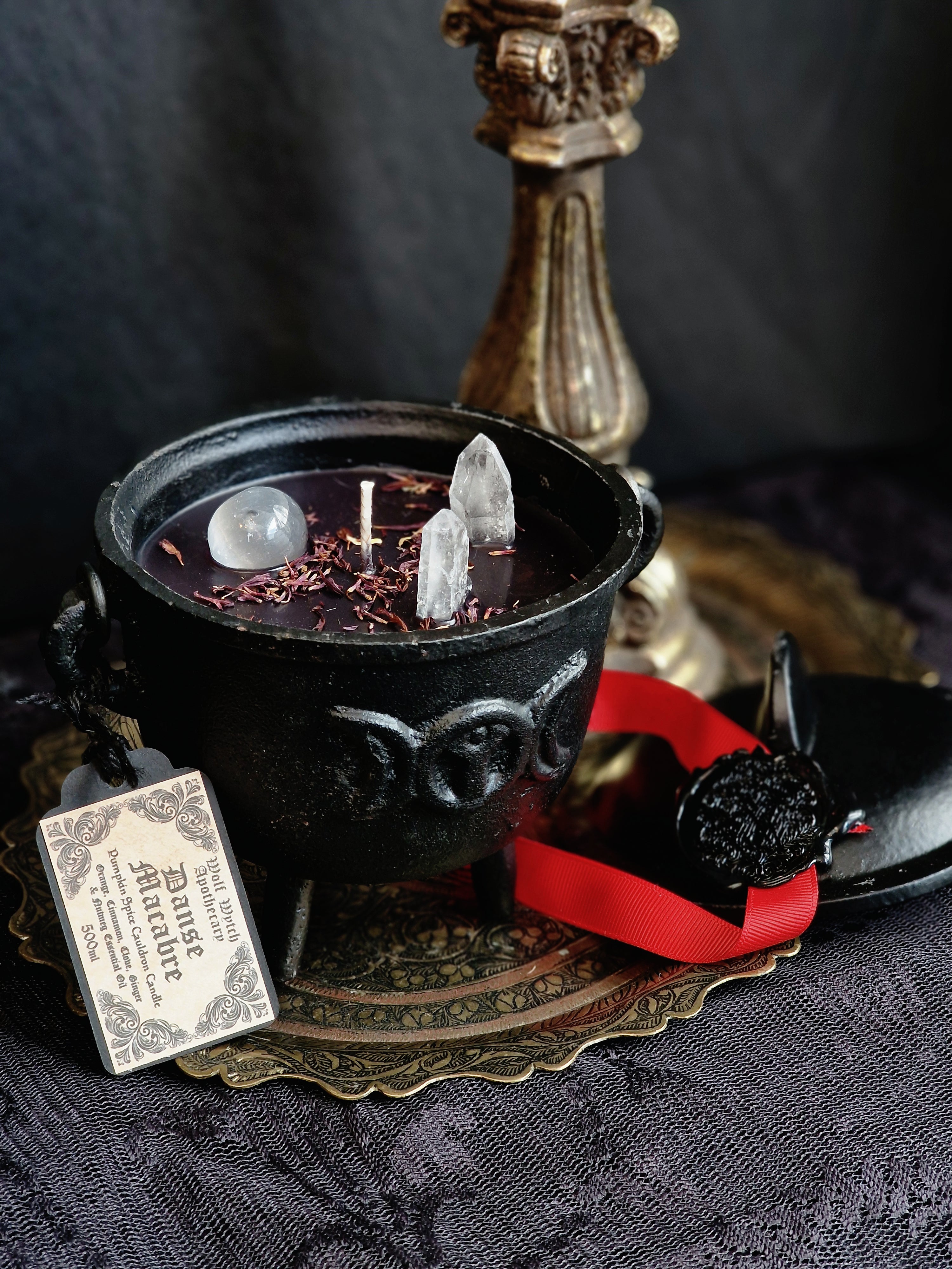 Danse Macabre Cauldron Candle - NEW VERSION