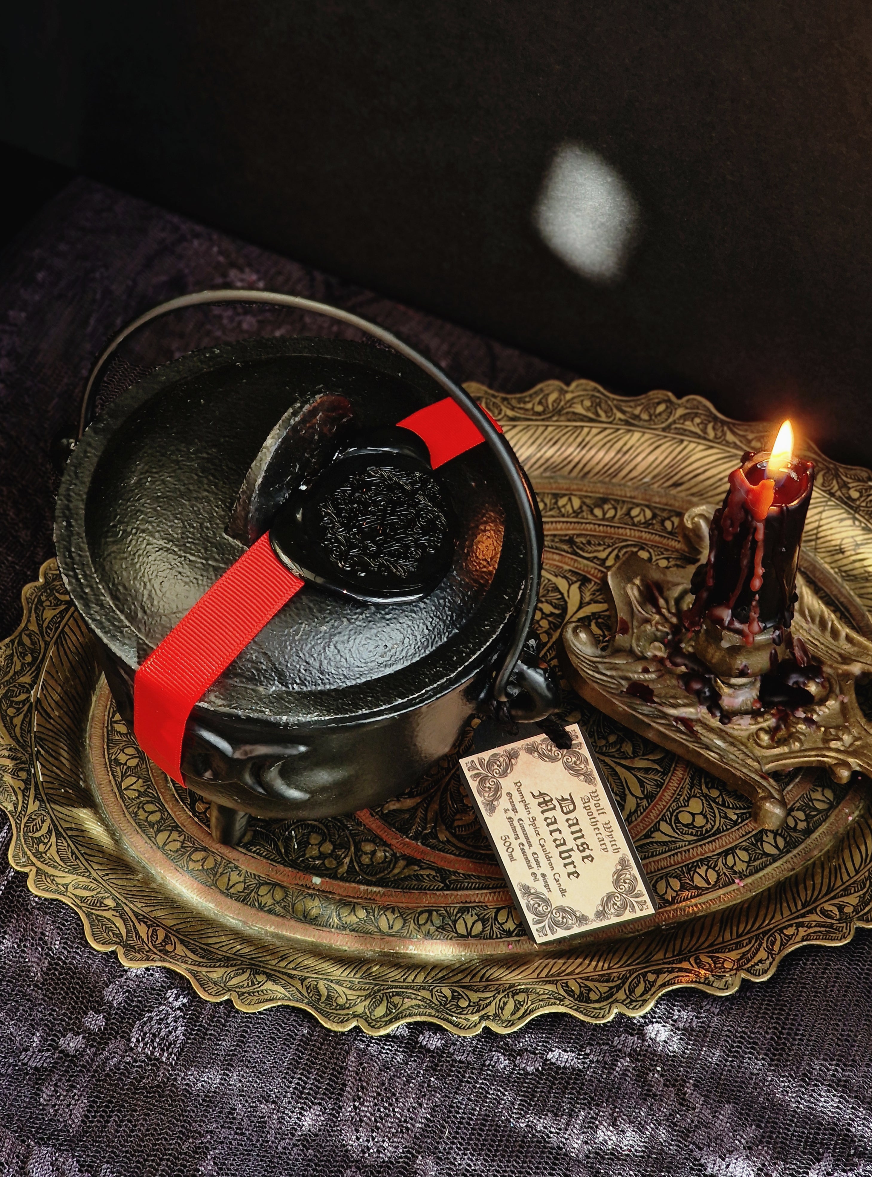 Danse Macabre Cauldron Candle - NEW VERSION