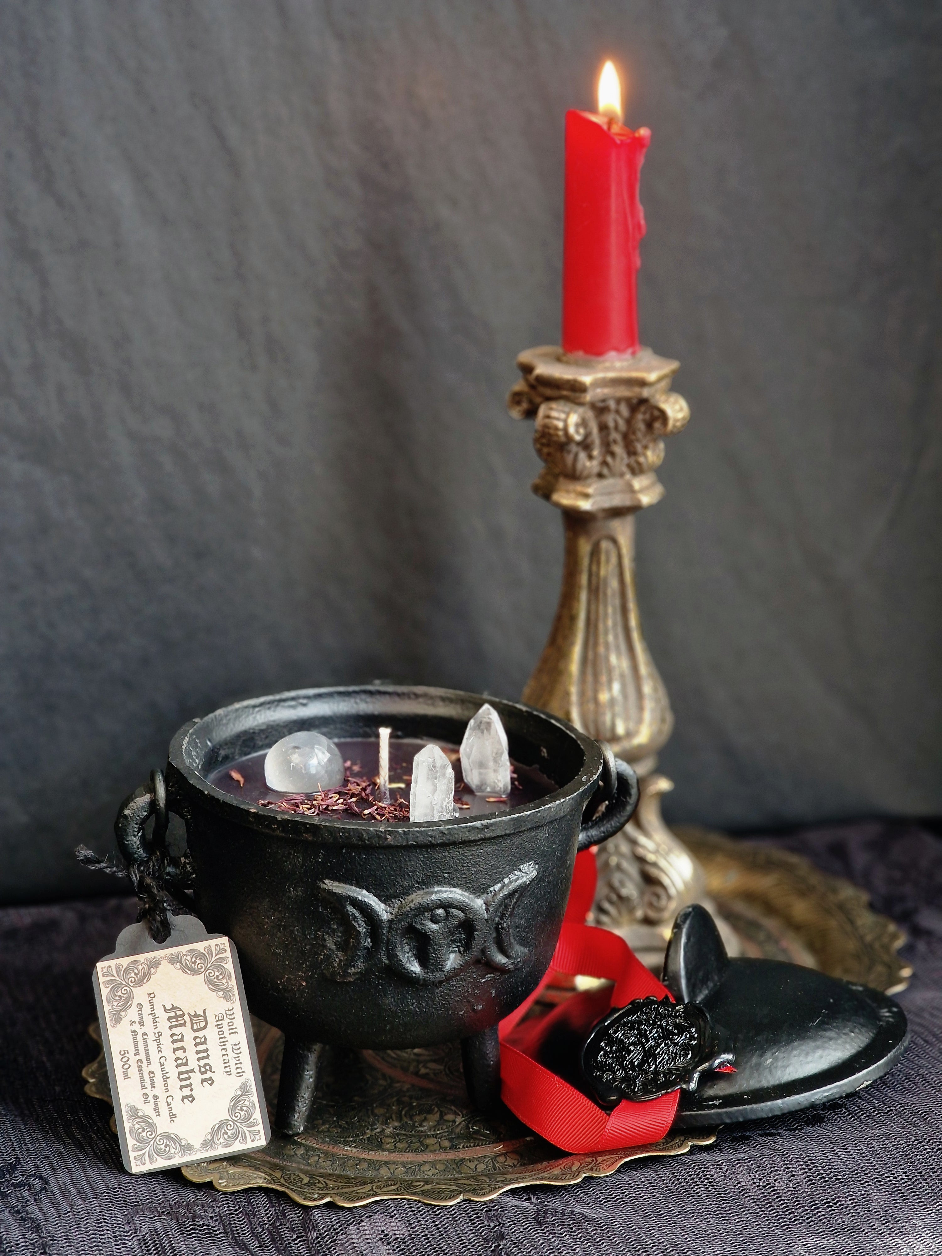Danse Macabre Cauldron Candle - NEW VERSION