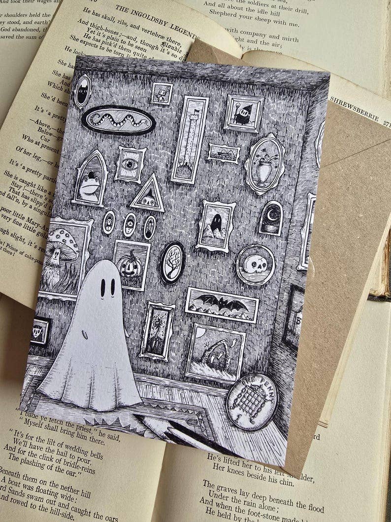 Ghost Gallery Greetings Card