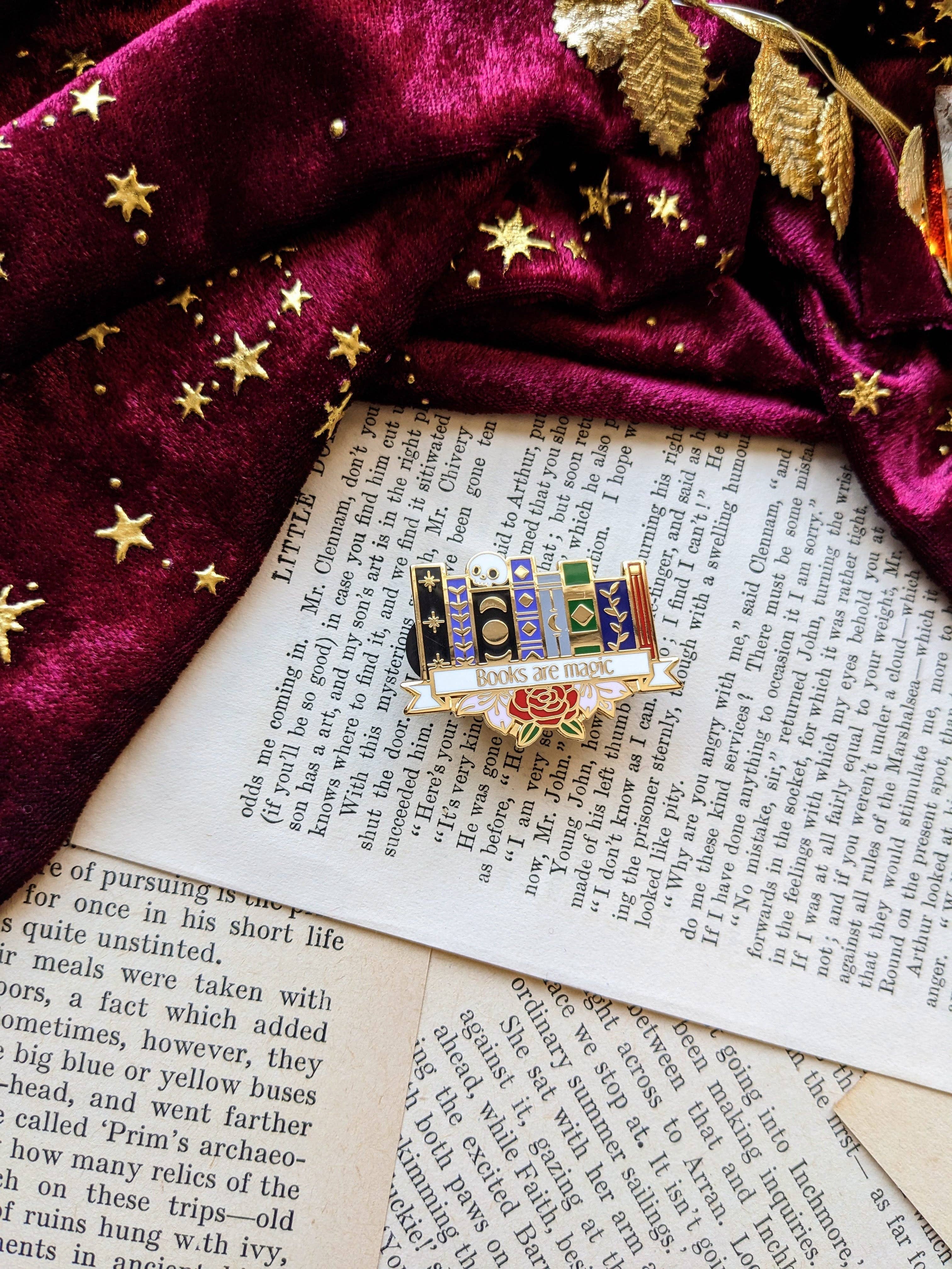 Books are Magic Enamel Pin