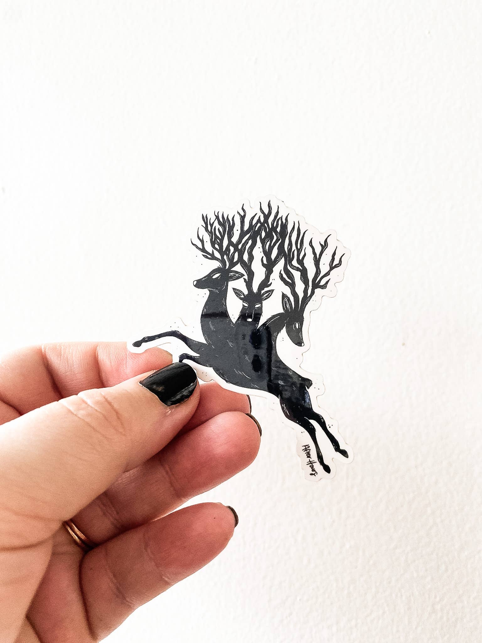 3 Headed Stag Sticker
