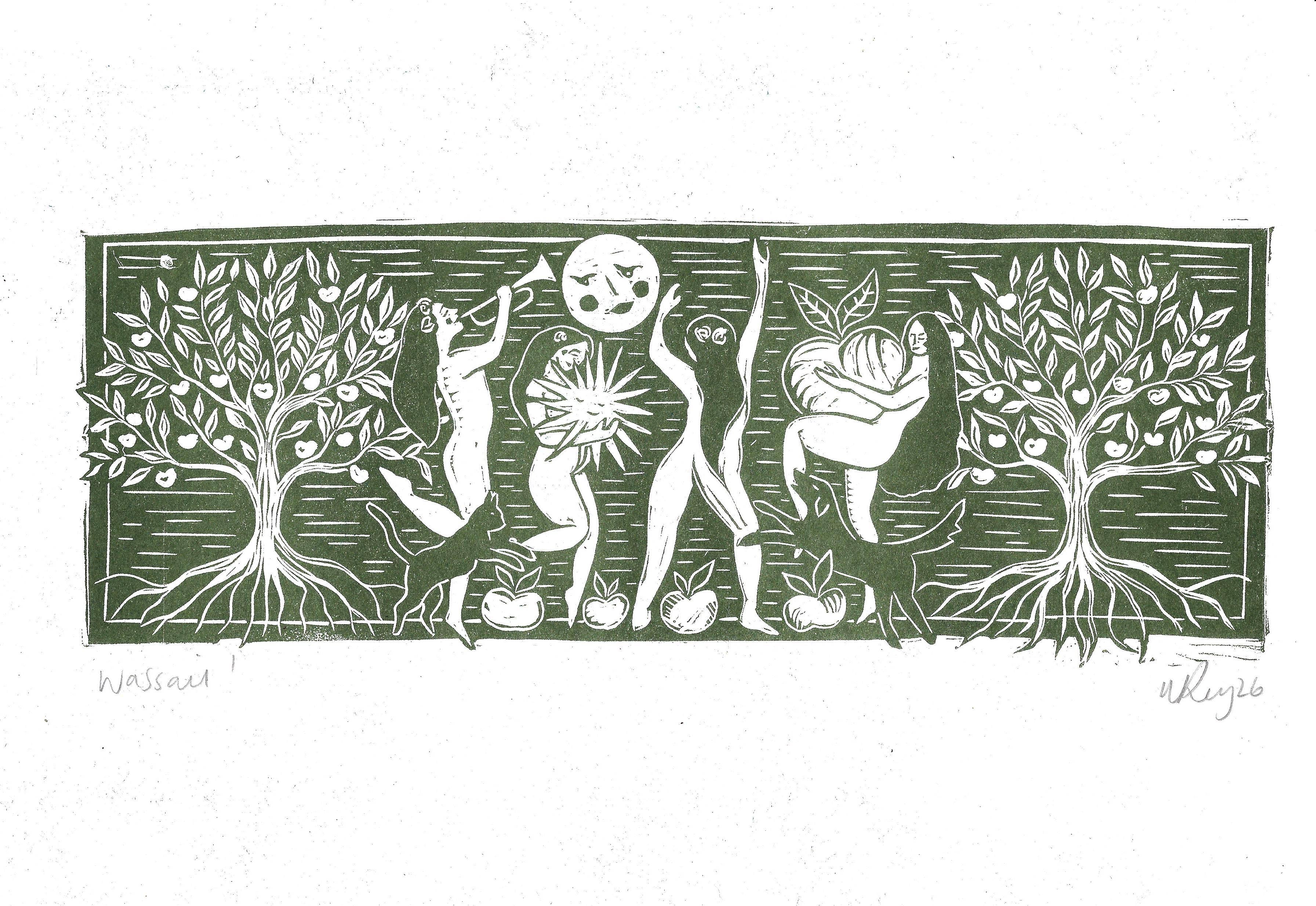 Wassail! Riso Print