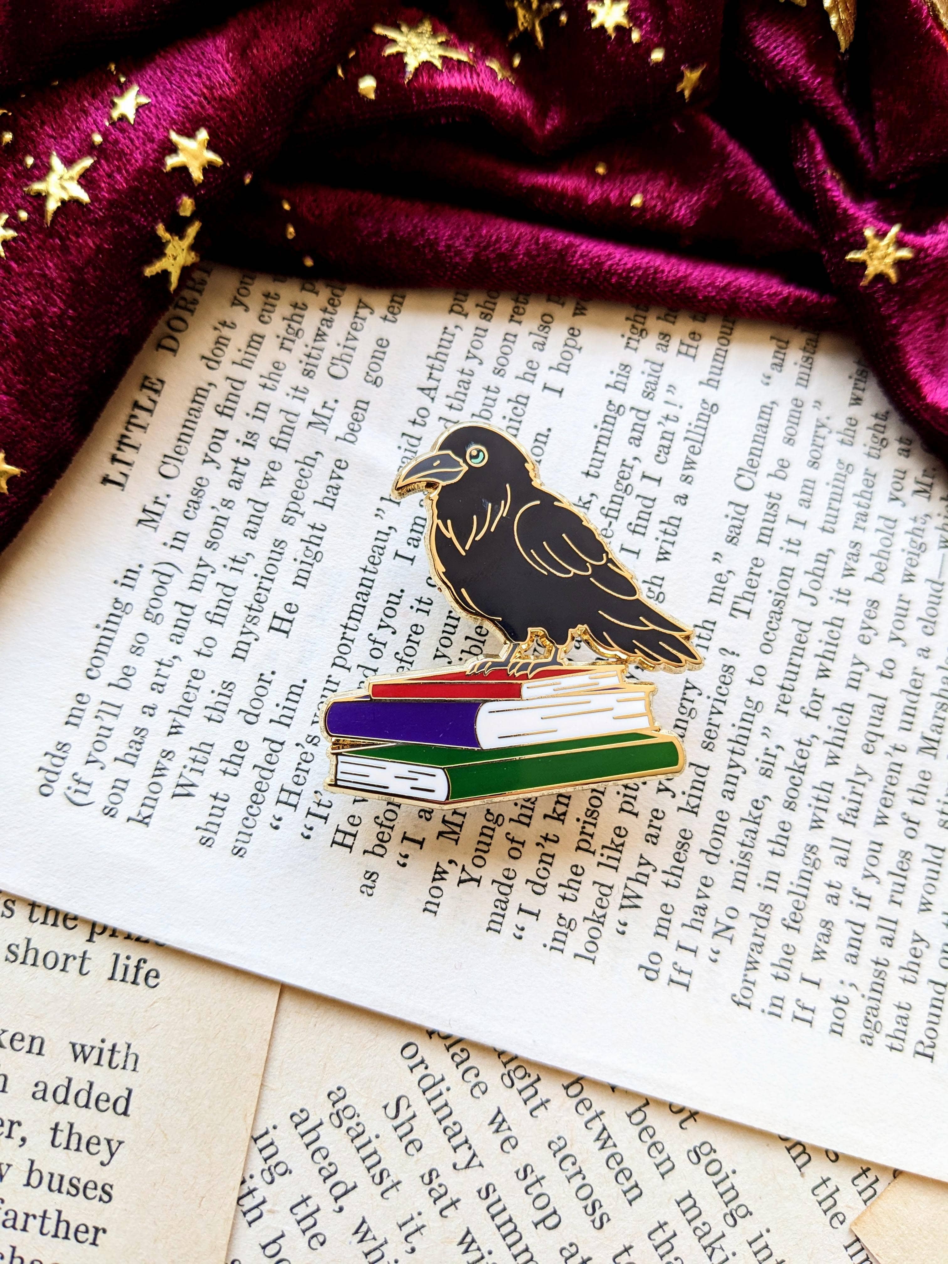 Poe the Raven Enamel Pin
