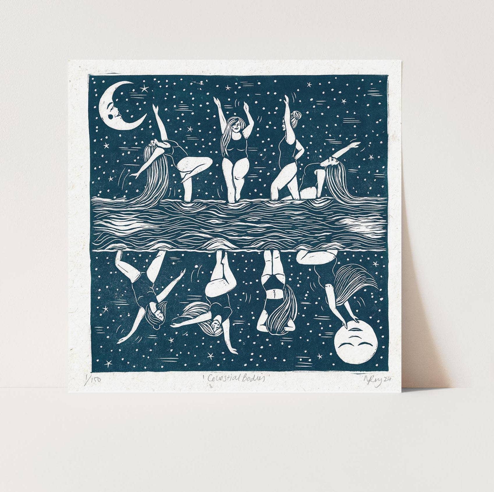 Celestial Bodies Greetings Card