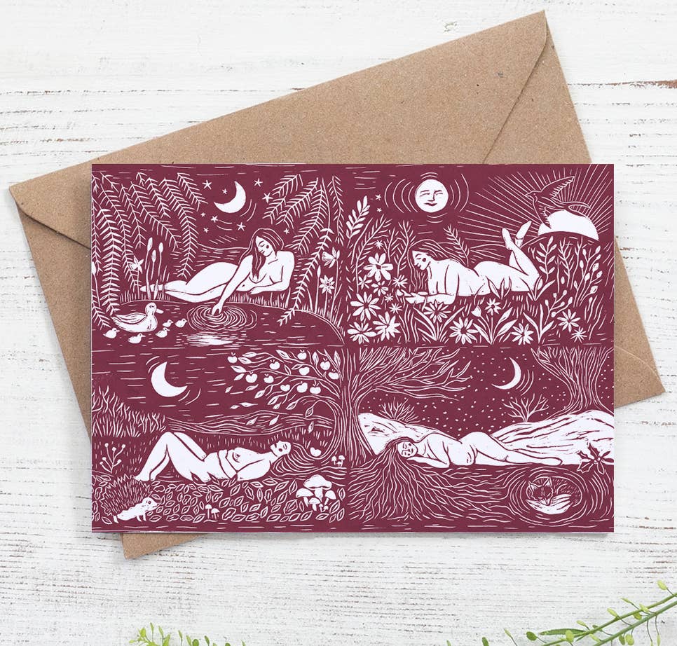 Season's Rest, Wheel Of The Year Greeting Card