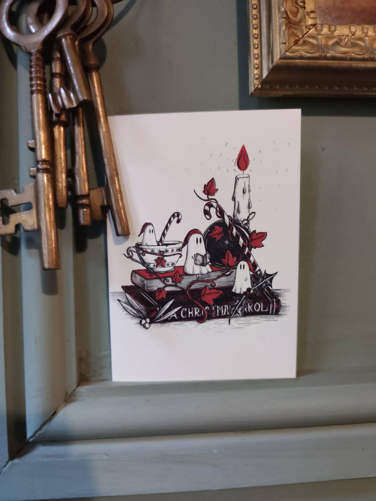 Christmas Carol Ghosties Card