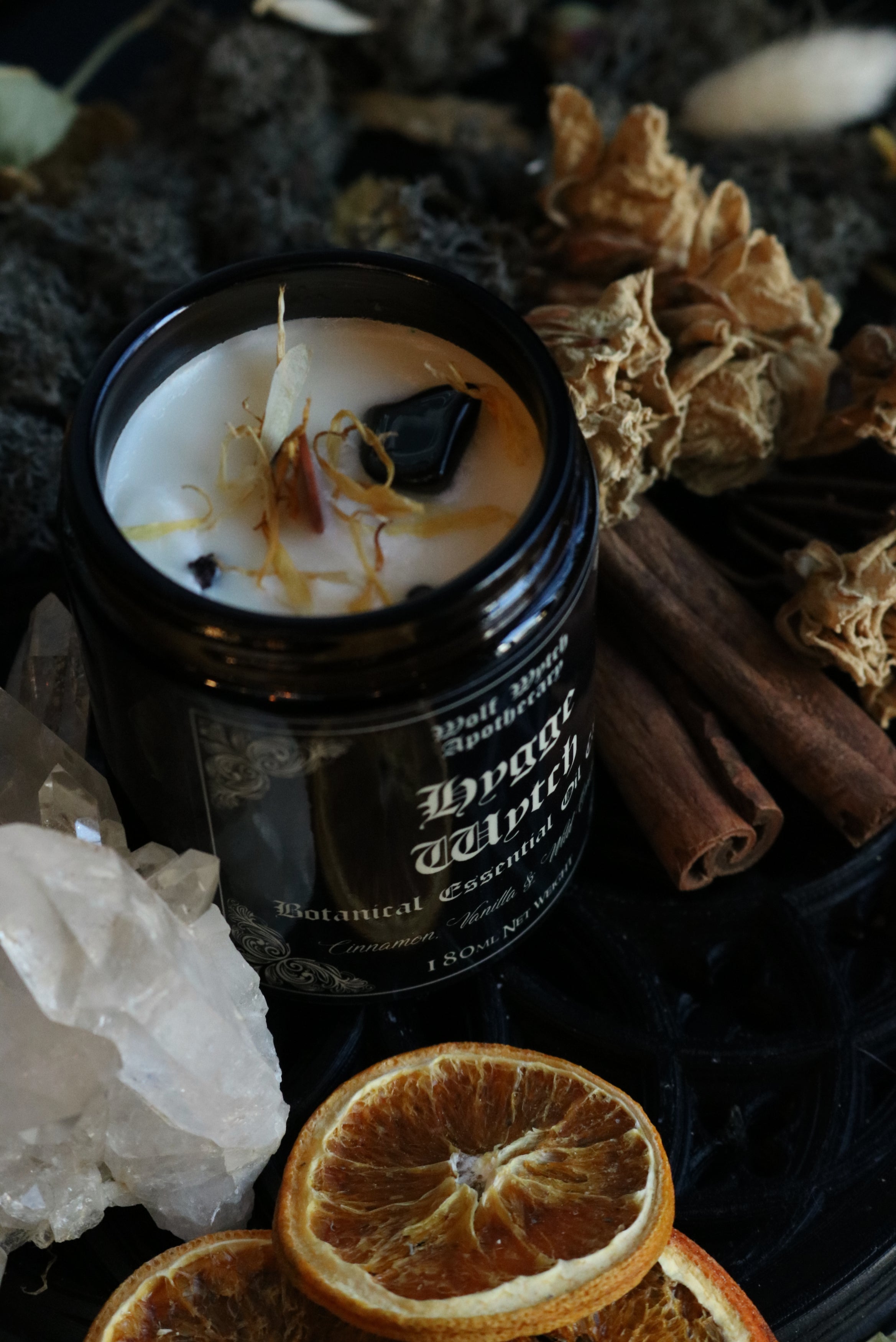 Hygge Wytch Botanical Candle | Vanilla, Orange, Cinnamon